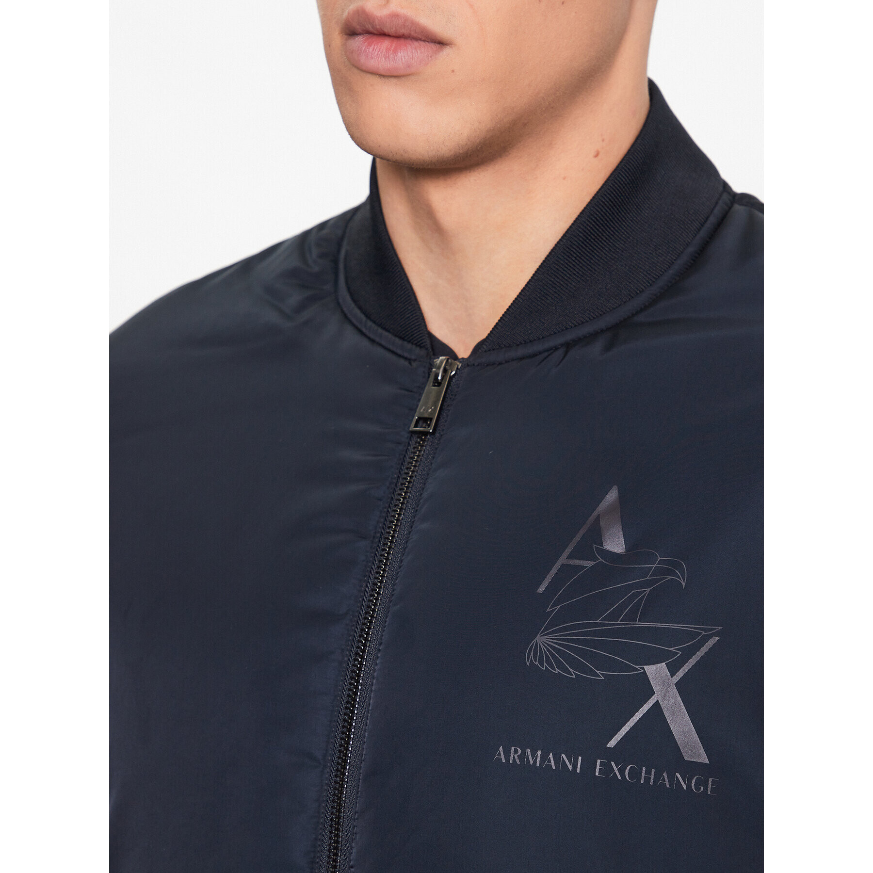 Armani Exchange Bunda bomber 6RZB05 ZNUEZ 1510 Tmavomodrá Regular Fit - Pepit.cz