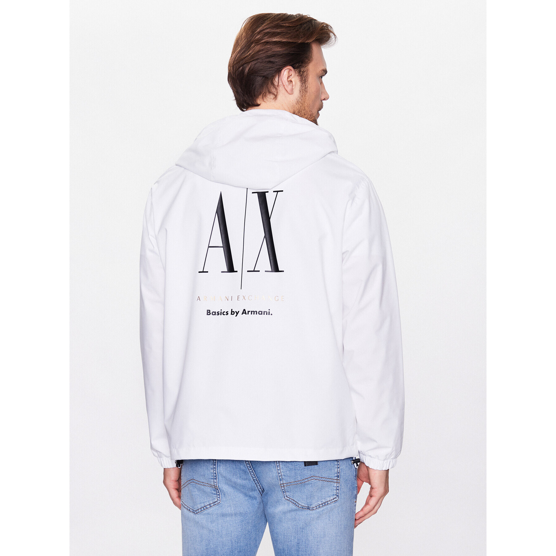 Armani Exchange Bunda pro přechodné období 3RZB19 ZNB7Z 1100 Bílá Regular Fit - Pepit.cz