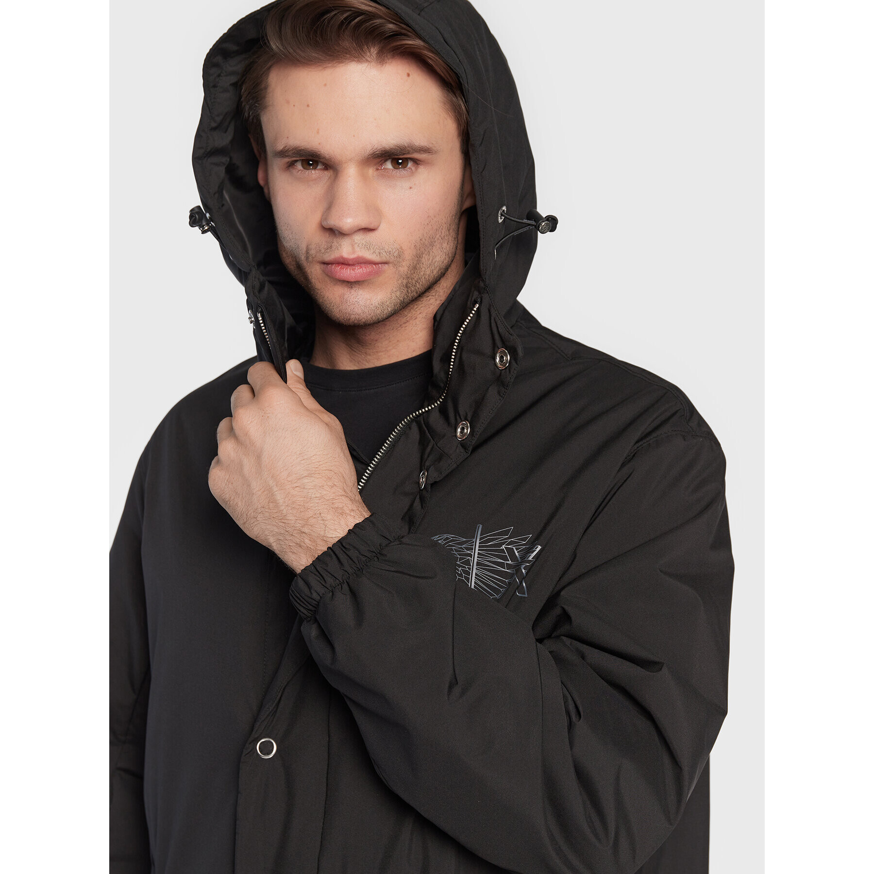 Armani Exchange Bunda pro přechodné období 6LZL06 ZNUUZ 1200 Černá Regular Fit - Pepit.cz