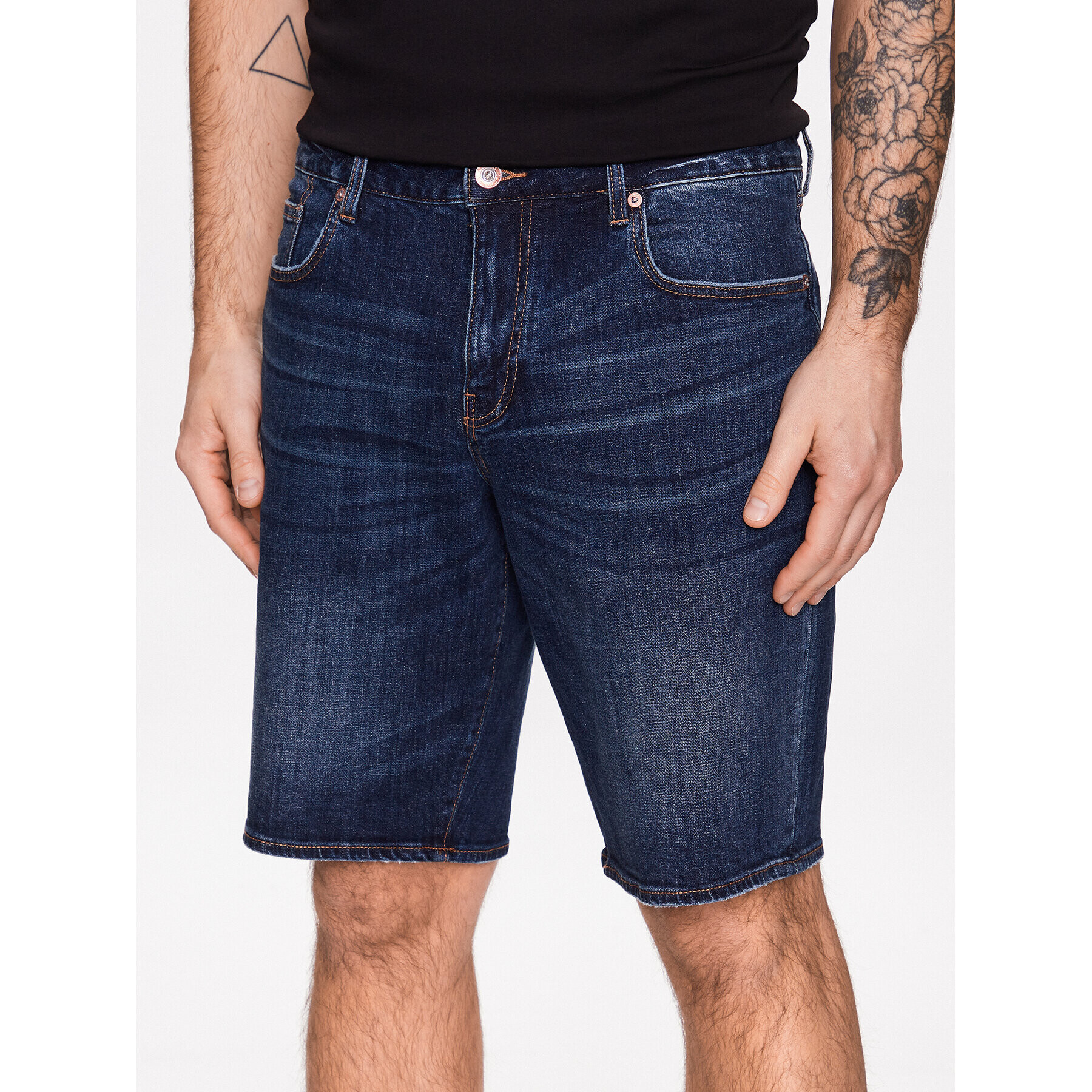 Armani Exchange Džínové šortky 3RZJ65 Z2LTZ 1500 Modrá Slim Fit - Pepit.cz