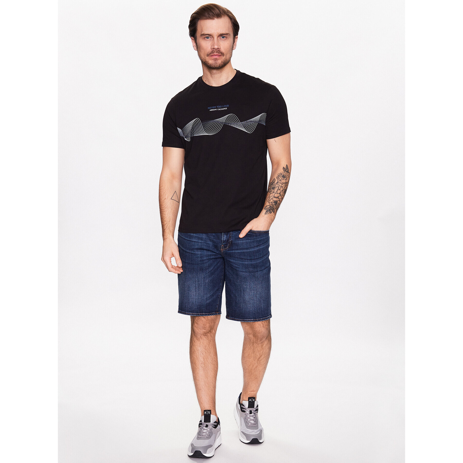 Armani Exchange Džínové šortky 3RZJ65 Z2LTZ 1500 Modrá Slim Fit - Pepit.cz