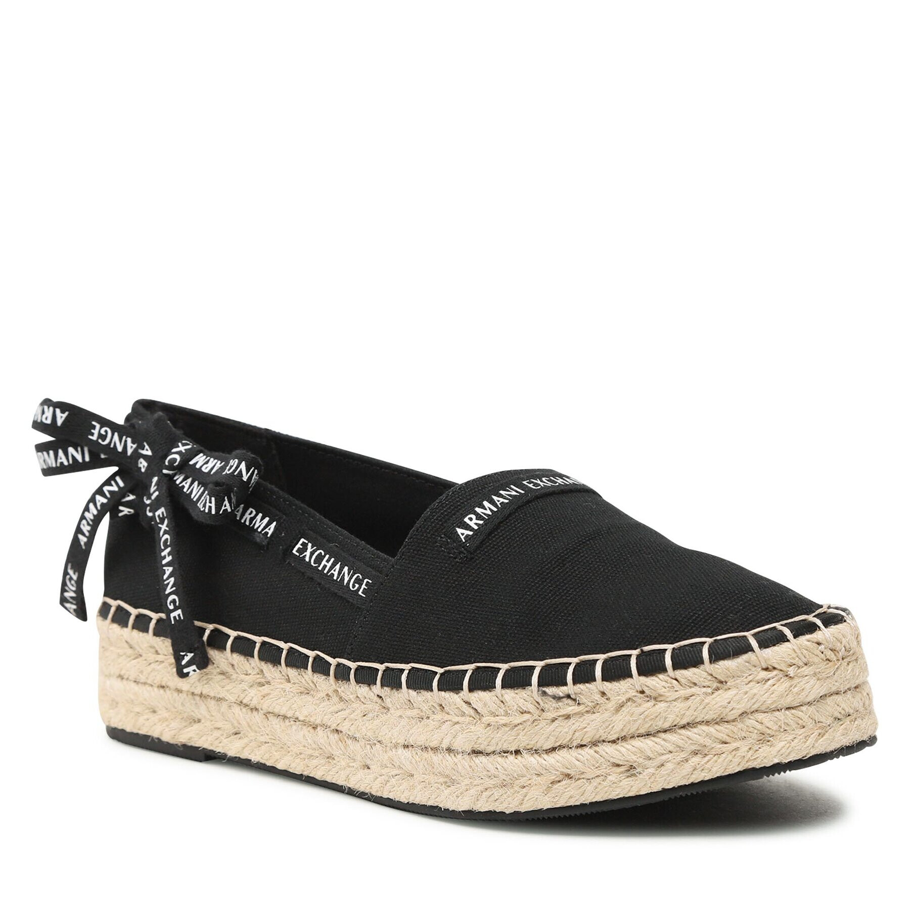 Armani Exchange Espadrilky XDS004 XV681 00002 Černá - Pepit.cz