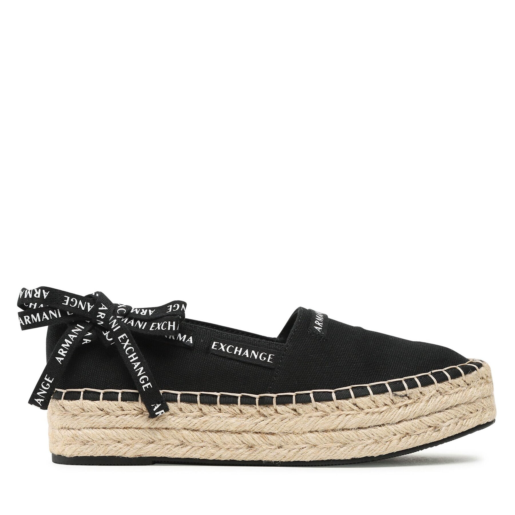 Armani Exchange Espadrilky XDS004 XV681 00002 Černá - Pepit.cz