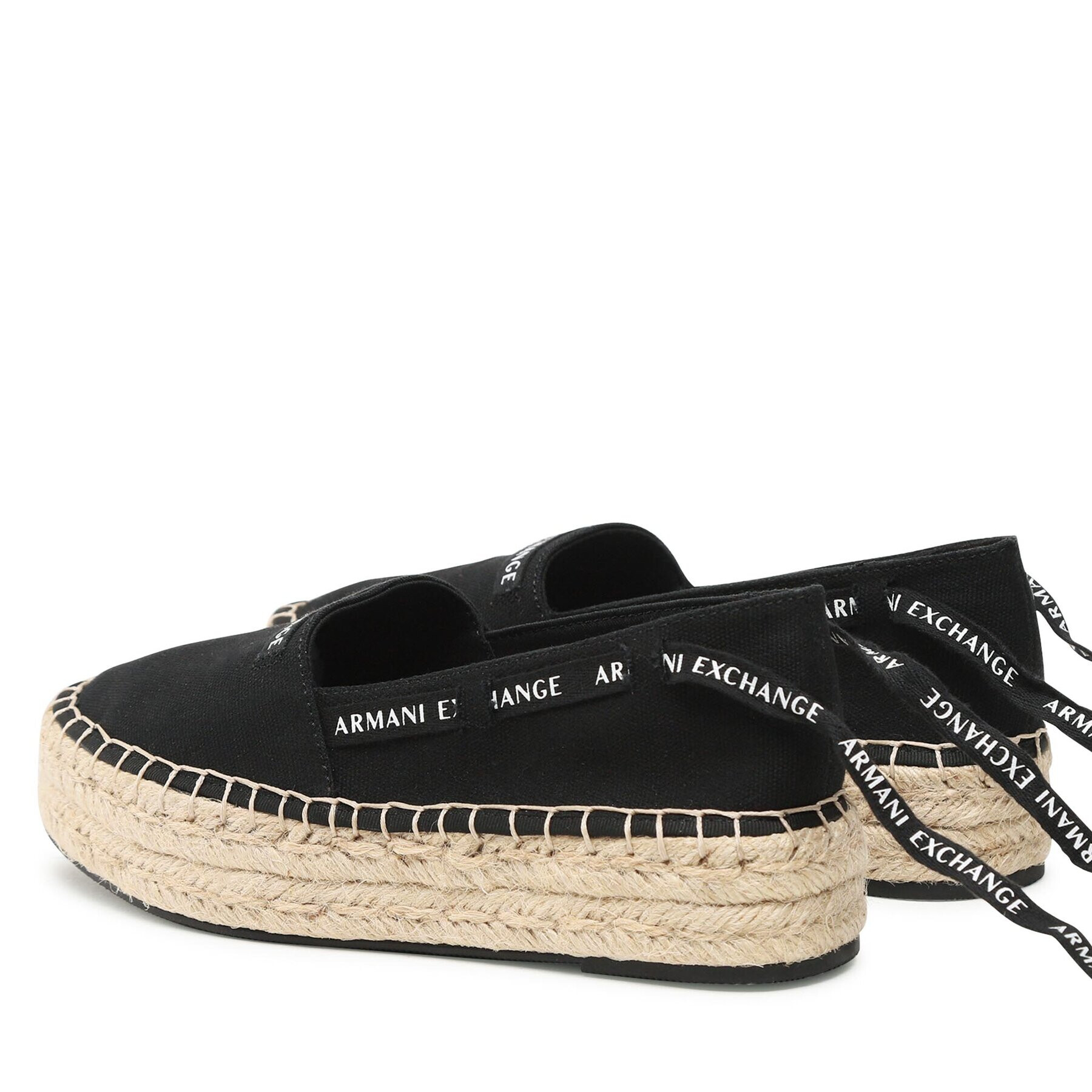 Armani Exchange Espadrilky XDS004 XV681 00002 Černá - Pepit.cz