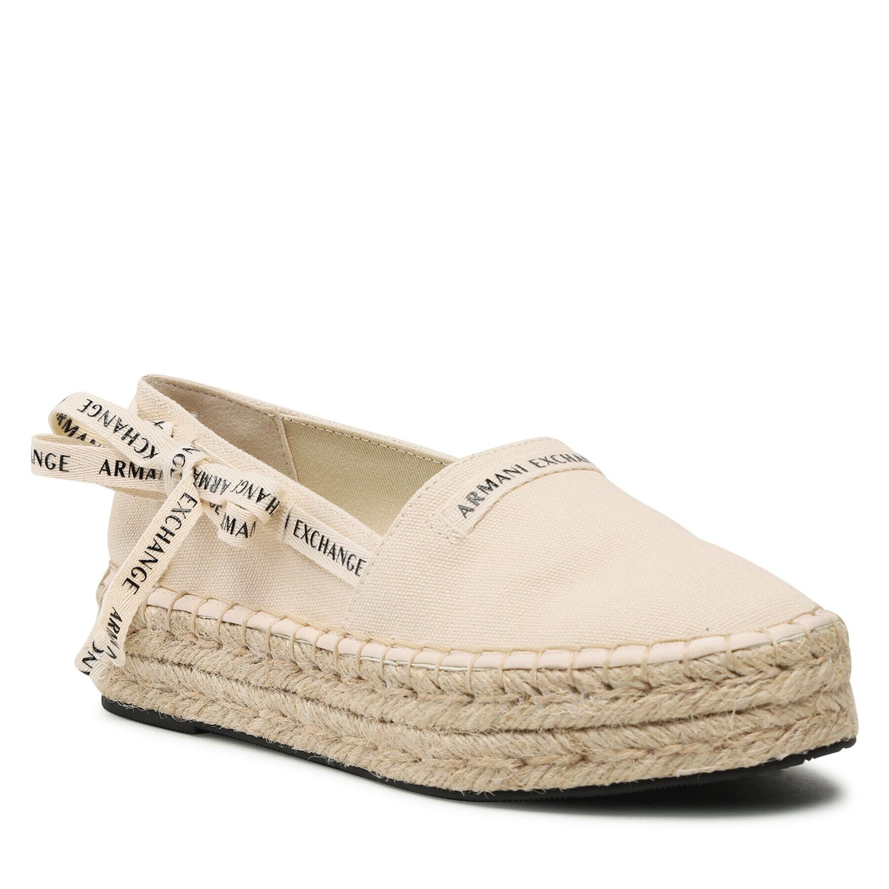 Armani Exchange Espadrilky XDS004 XV681 00127 Écru - Pepit.cz