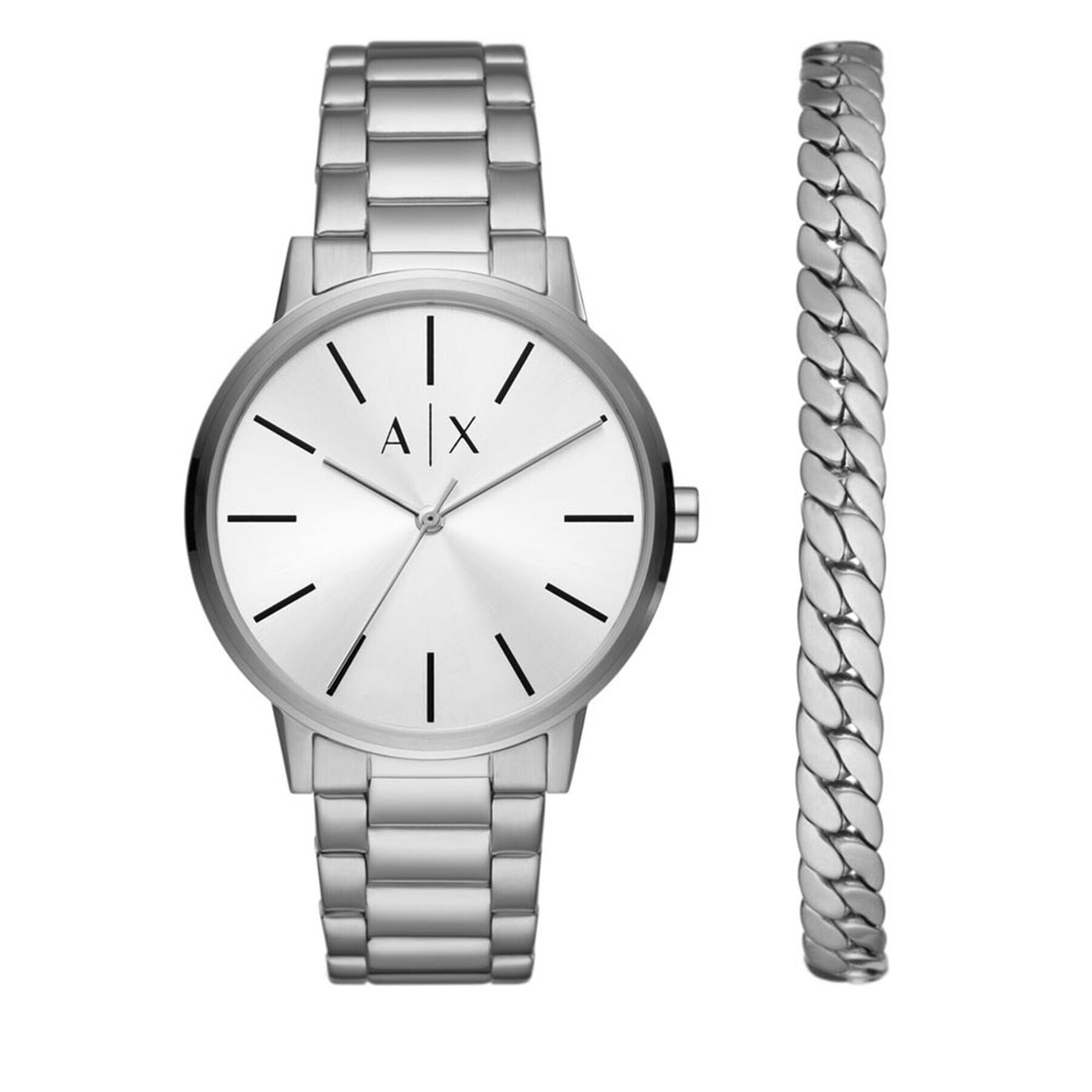 Armani Exchange Hodinky Cayde AX7138SET Stříbrná - Pepit.cz