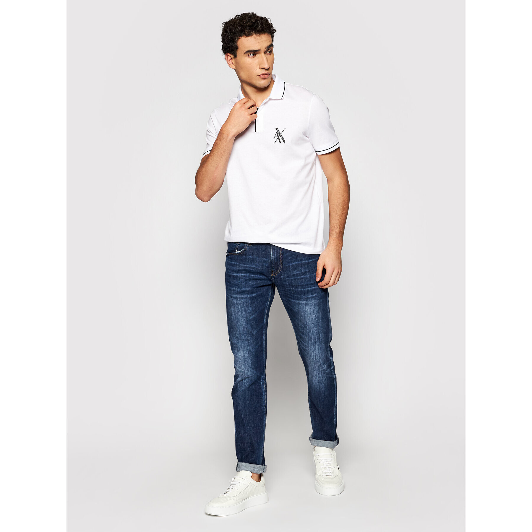 Armani Exchange Jeansy 3KZJ13 Z1LTZ 1500 Tmavomodrá Slim Fit - Pepit.cz