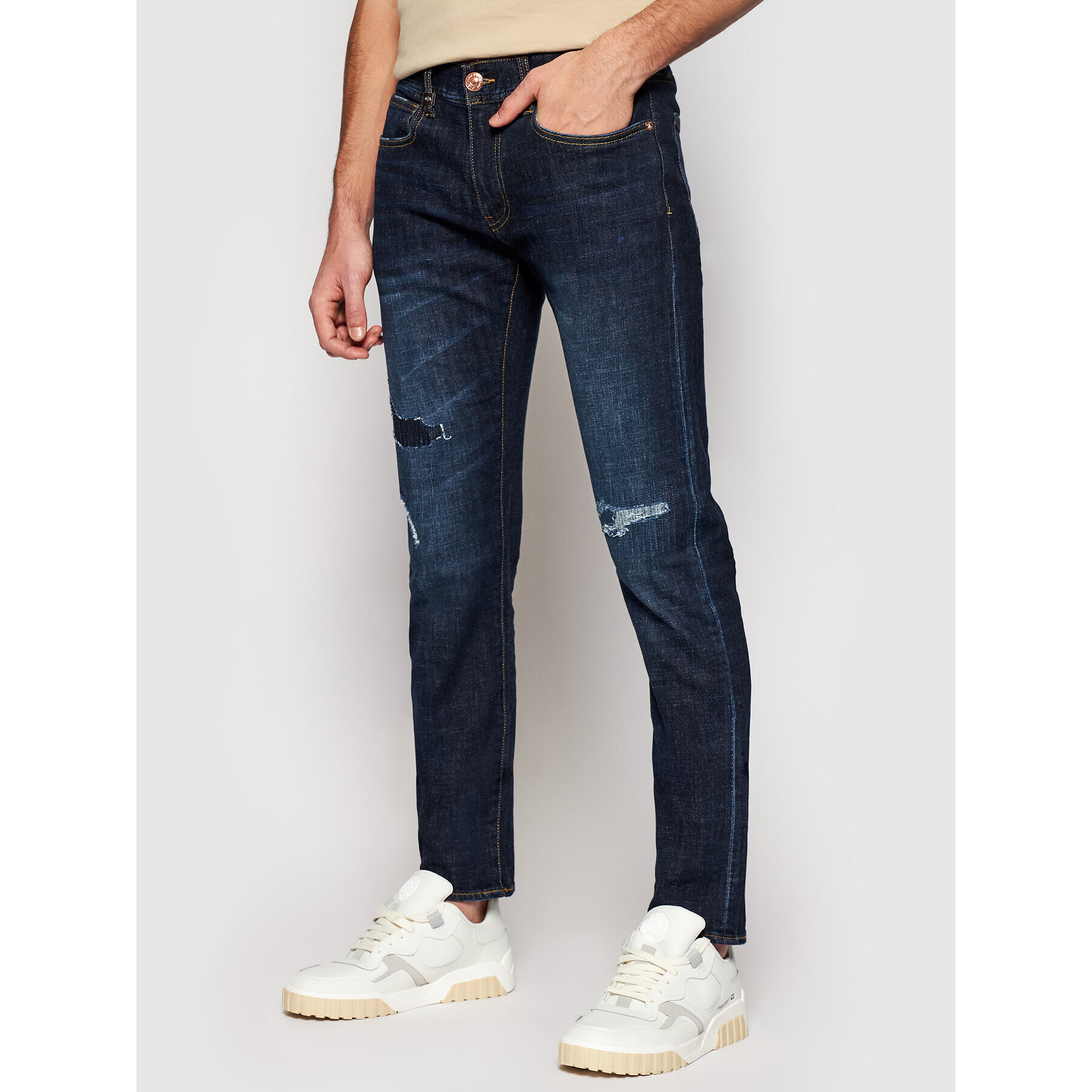 Armani Exchange Jeansy 3KZJ13 Z2EWZ 1500 Tmavomodrá Slim Fit - Pepit.cz