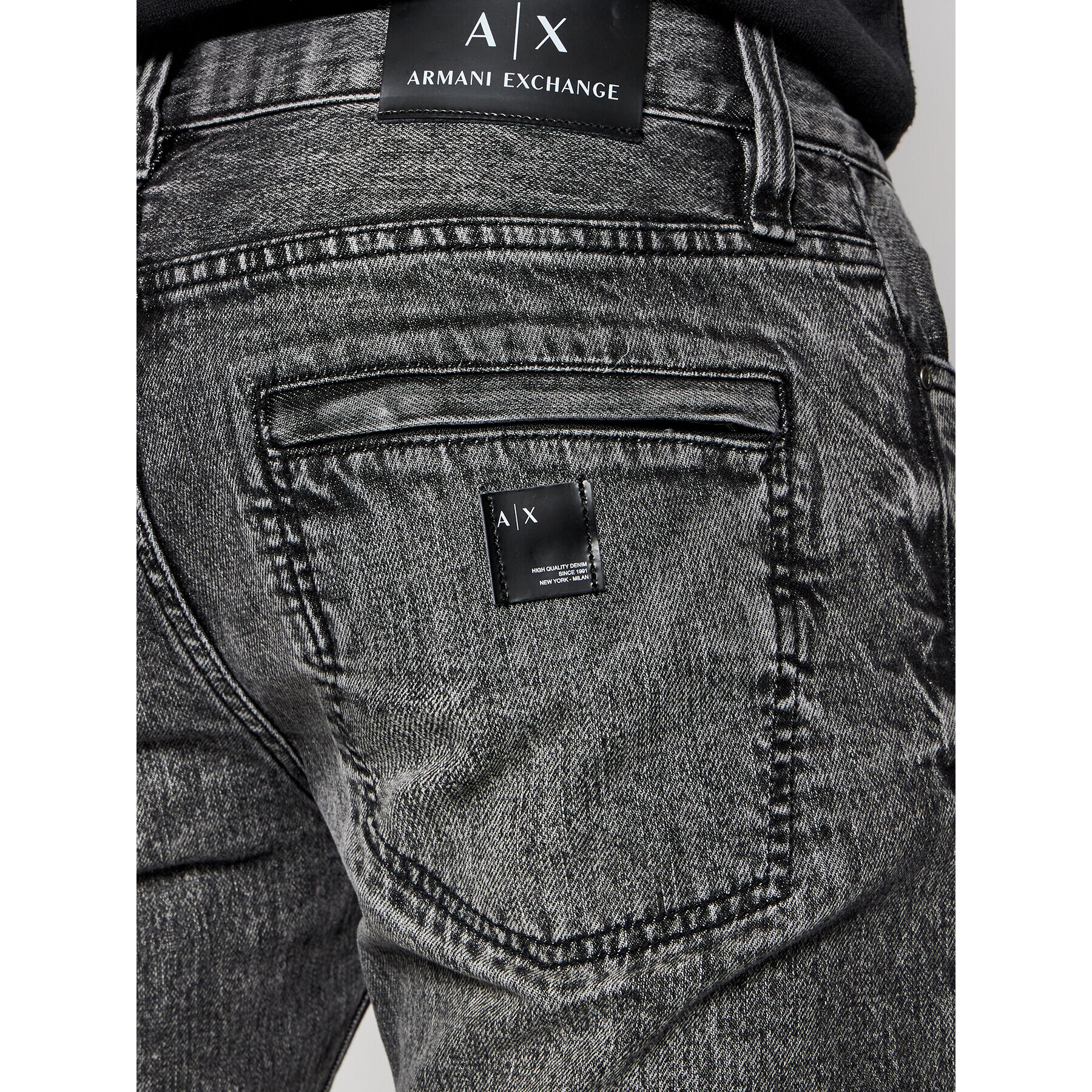 Armani Exchange Jeansy 3KZJ27 Z1FYZ 0903 Šedá Skinny Fit - Pepit.cz