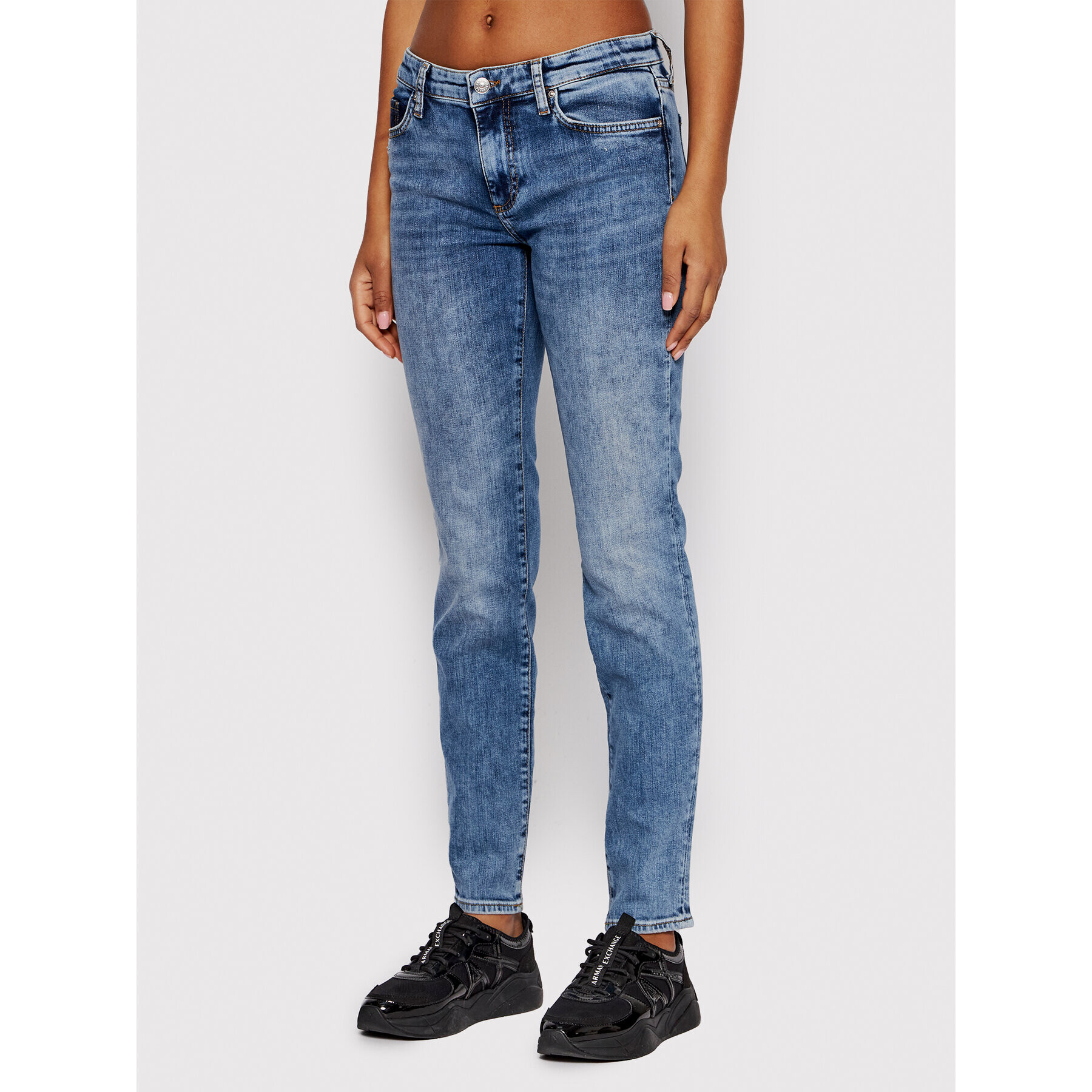 Armani Exchange Jeansy 3LYJ01 Y1VSZ 1500 Modrá Super Skinny Fit - Pepit.cz