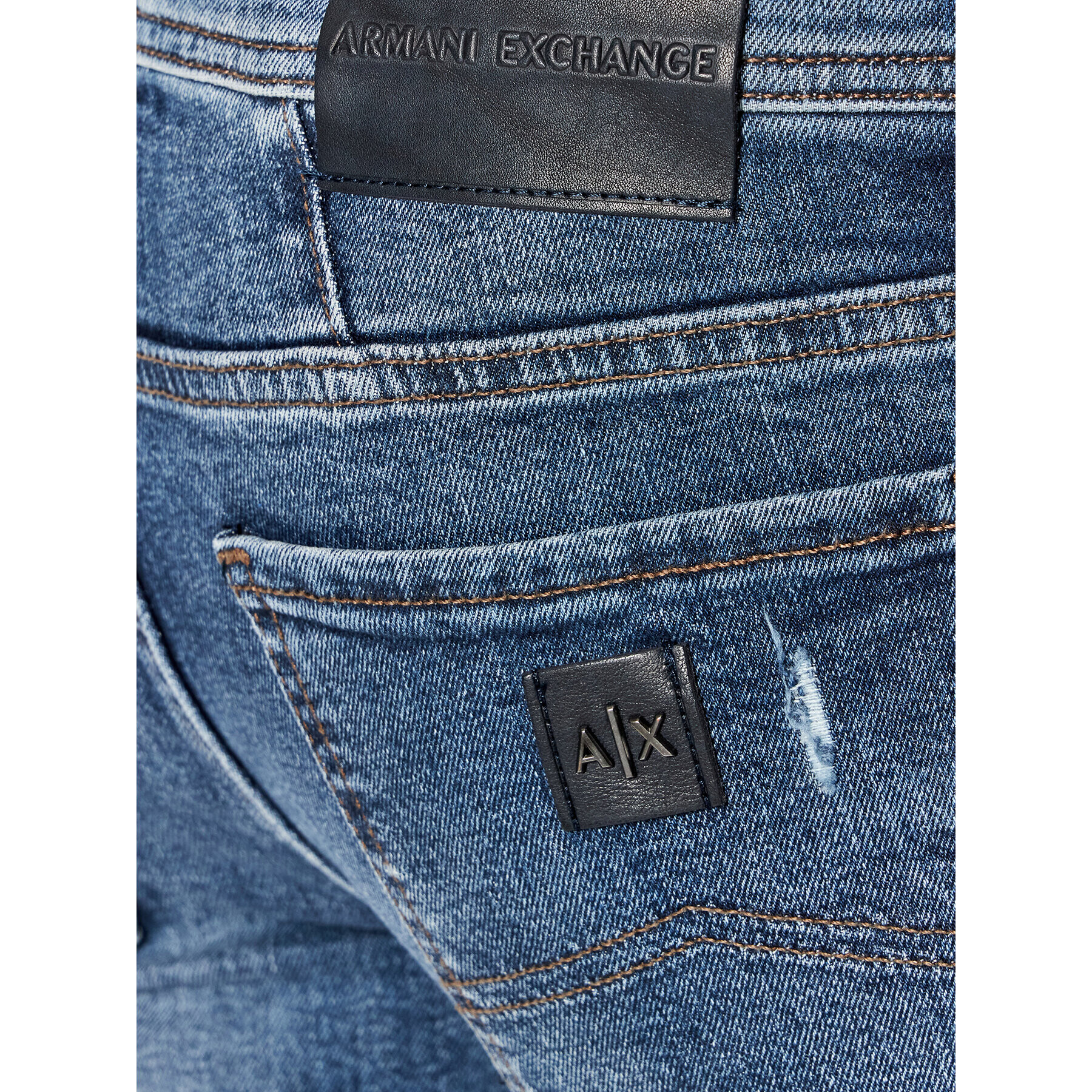 Armani Exchange Jeansy 6KZJ14 Z3RRZ 1500 Modrá Regular Fit - Pepit.cz