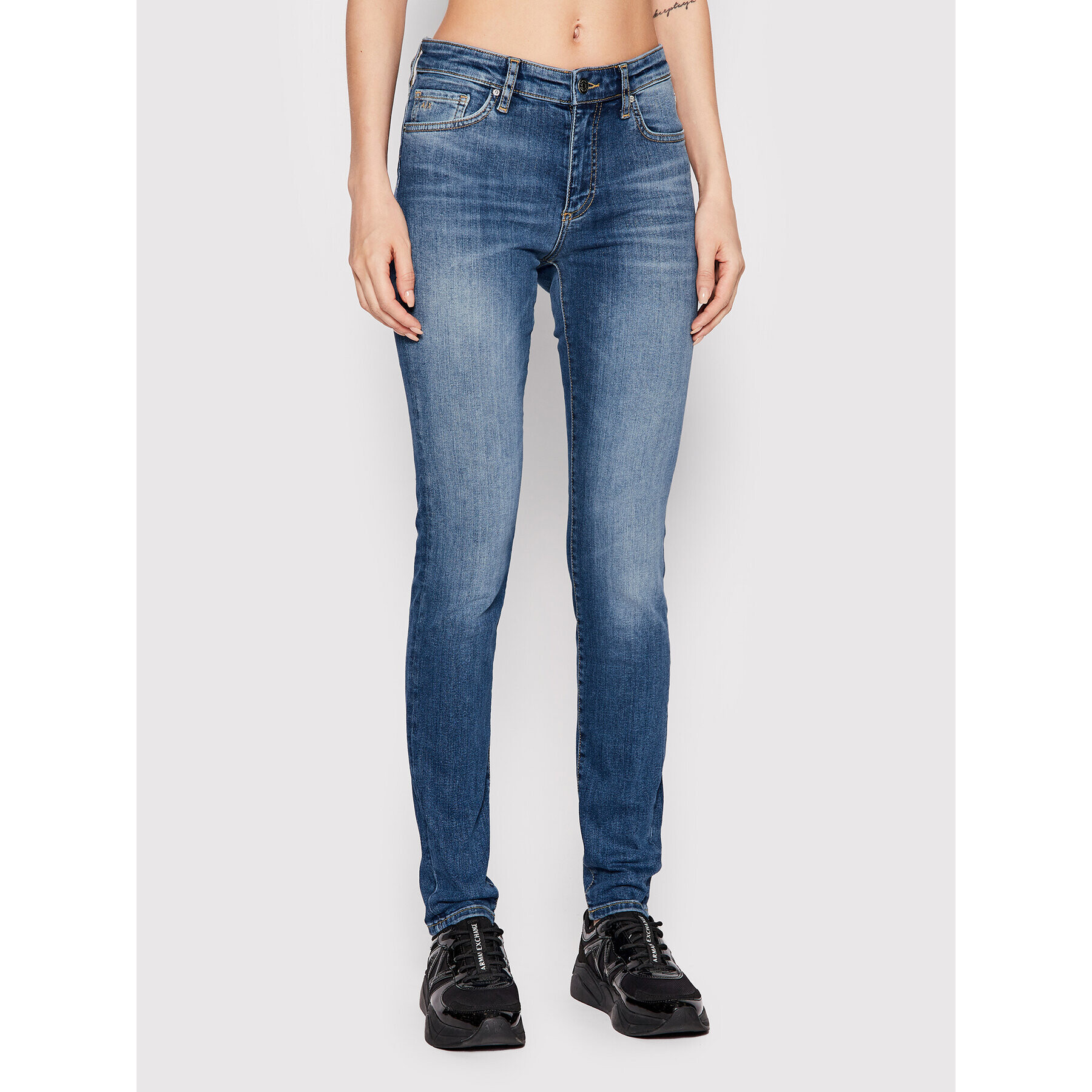 Armani Exchange Jeansy 6LYJ69 Y1LFZ 1500 Modrá Super Skinny Fit - Pepit.cz