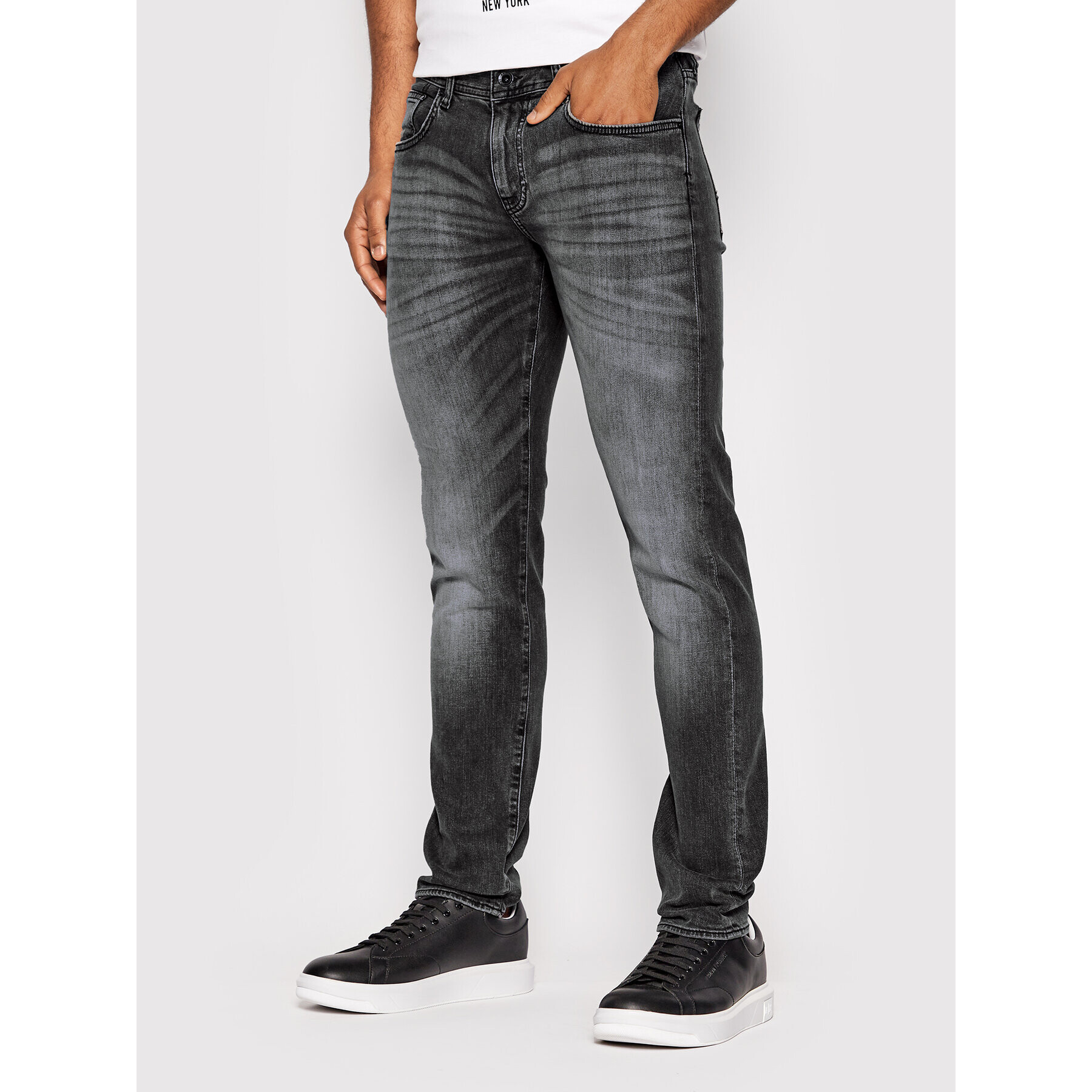 Armani Exchange Jeansy 6LZJ13 Z1VTZ 0903 Šedá Slim Fit - Pepit.cz