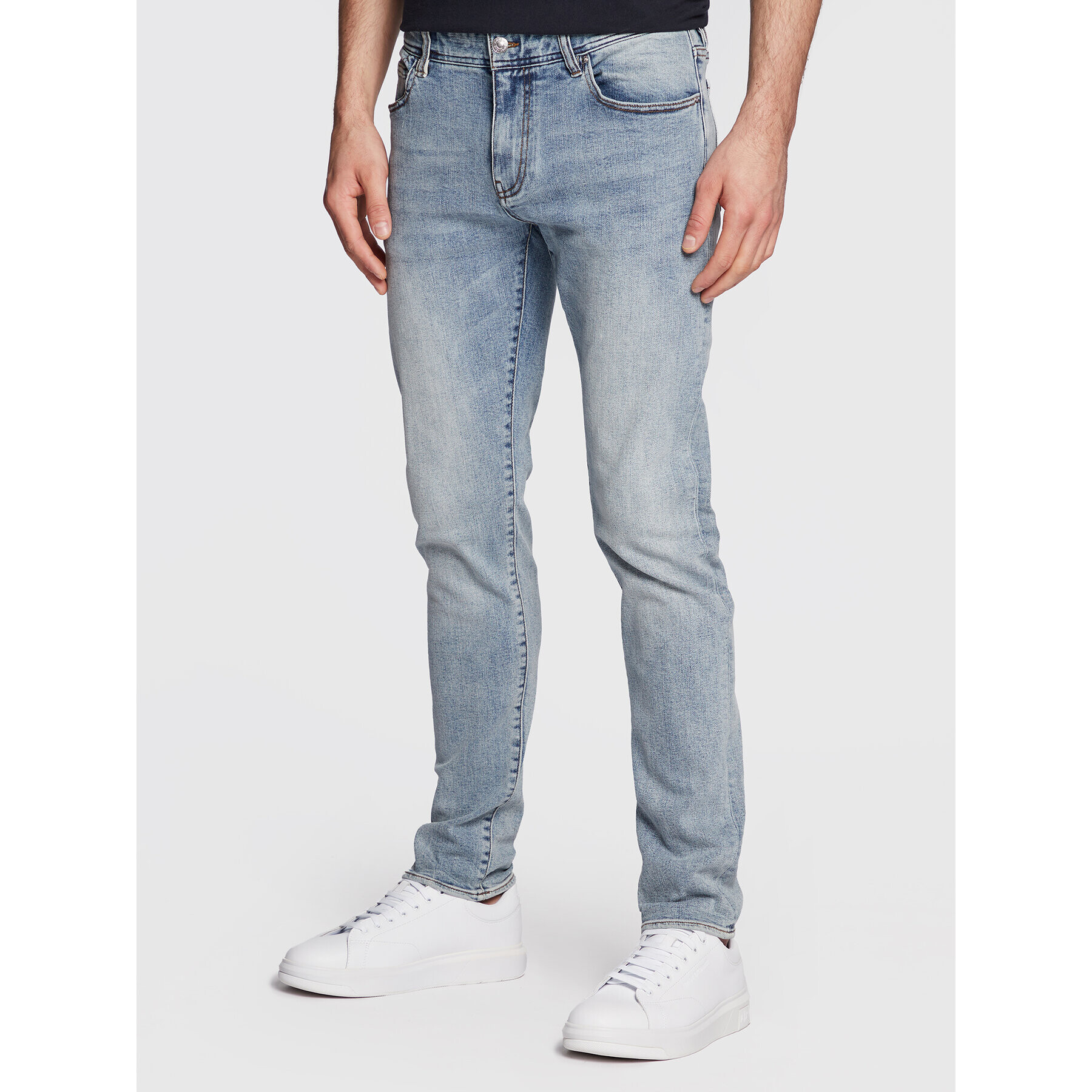 Armani Exchange Jeansy 6LZJ14 Z1VKZ 1500 Modrá Skinny Fit - Pepit.cz