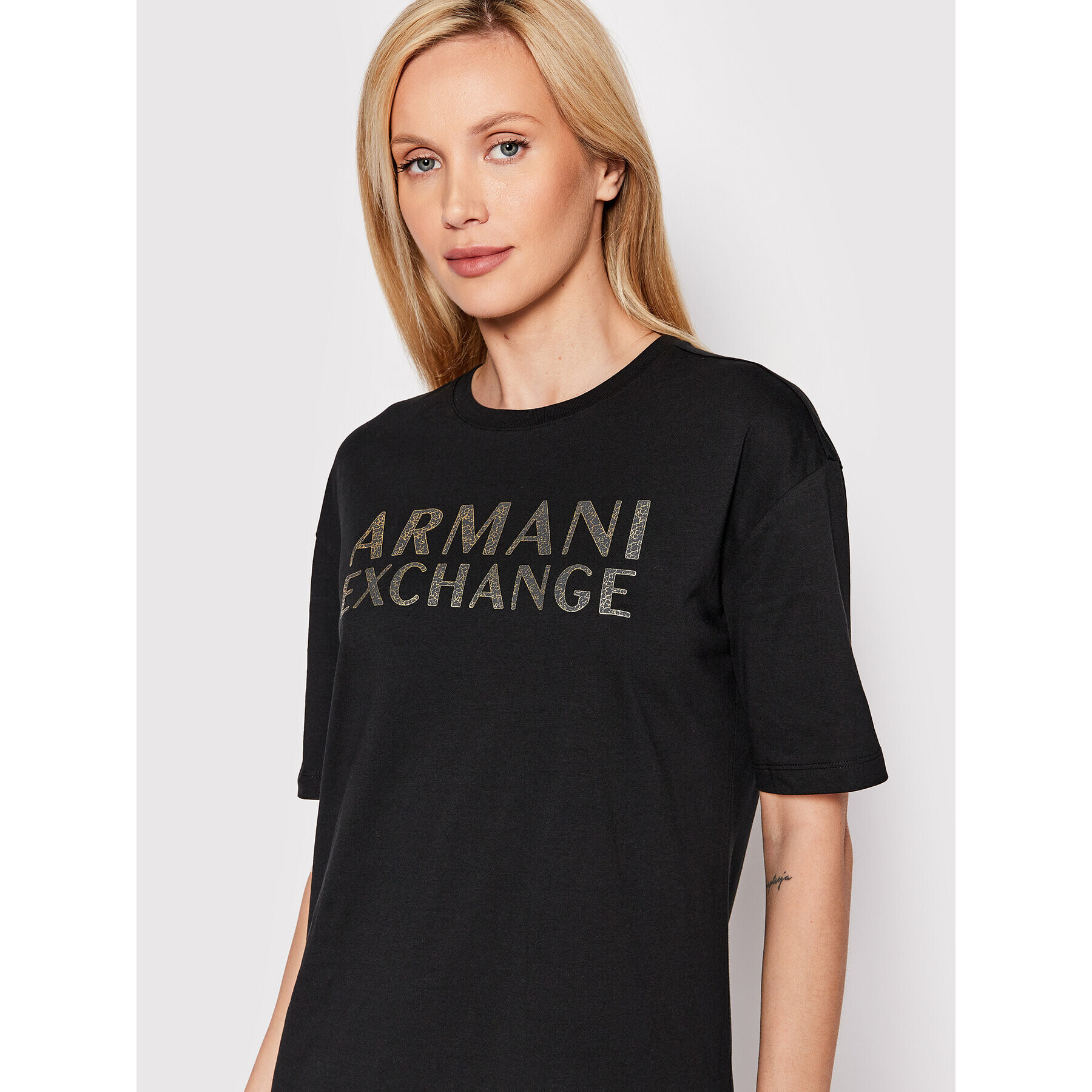 Armani Exchange Každodenní šaty 6LYA76 YJ6QZ 1200 Černá Regular Fit - Pepit.cz