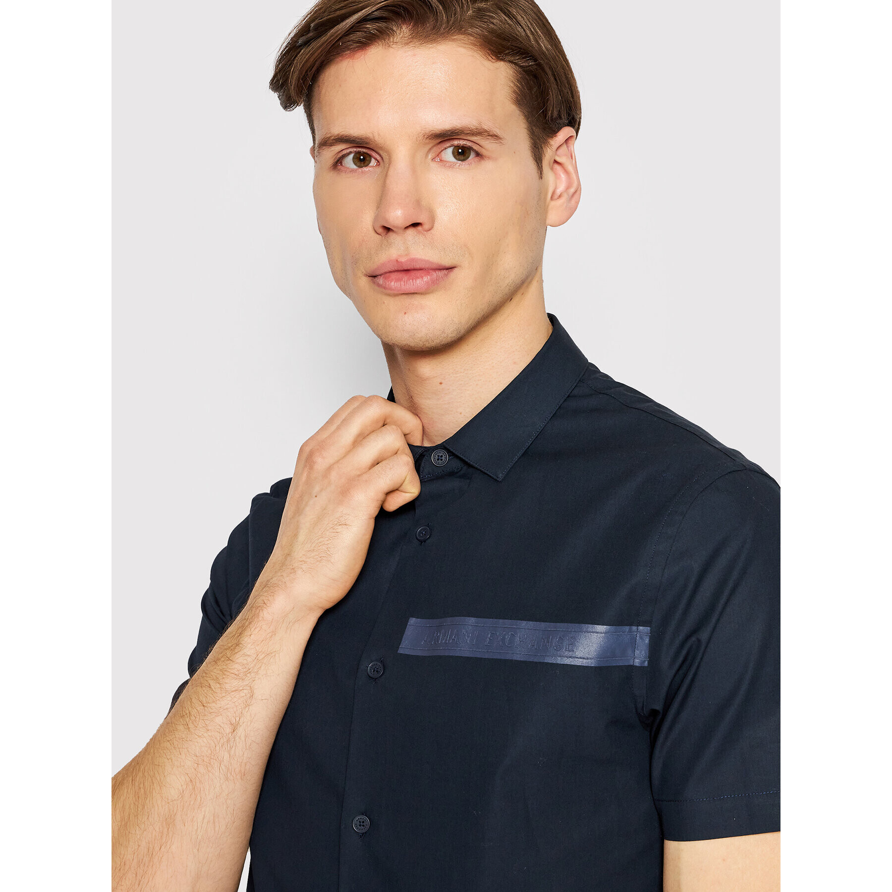 Armani Exchange Košile 3LZC20 ZNTQZ 1510 Tmavomodrá Slim Fit - Pepit.cz