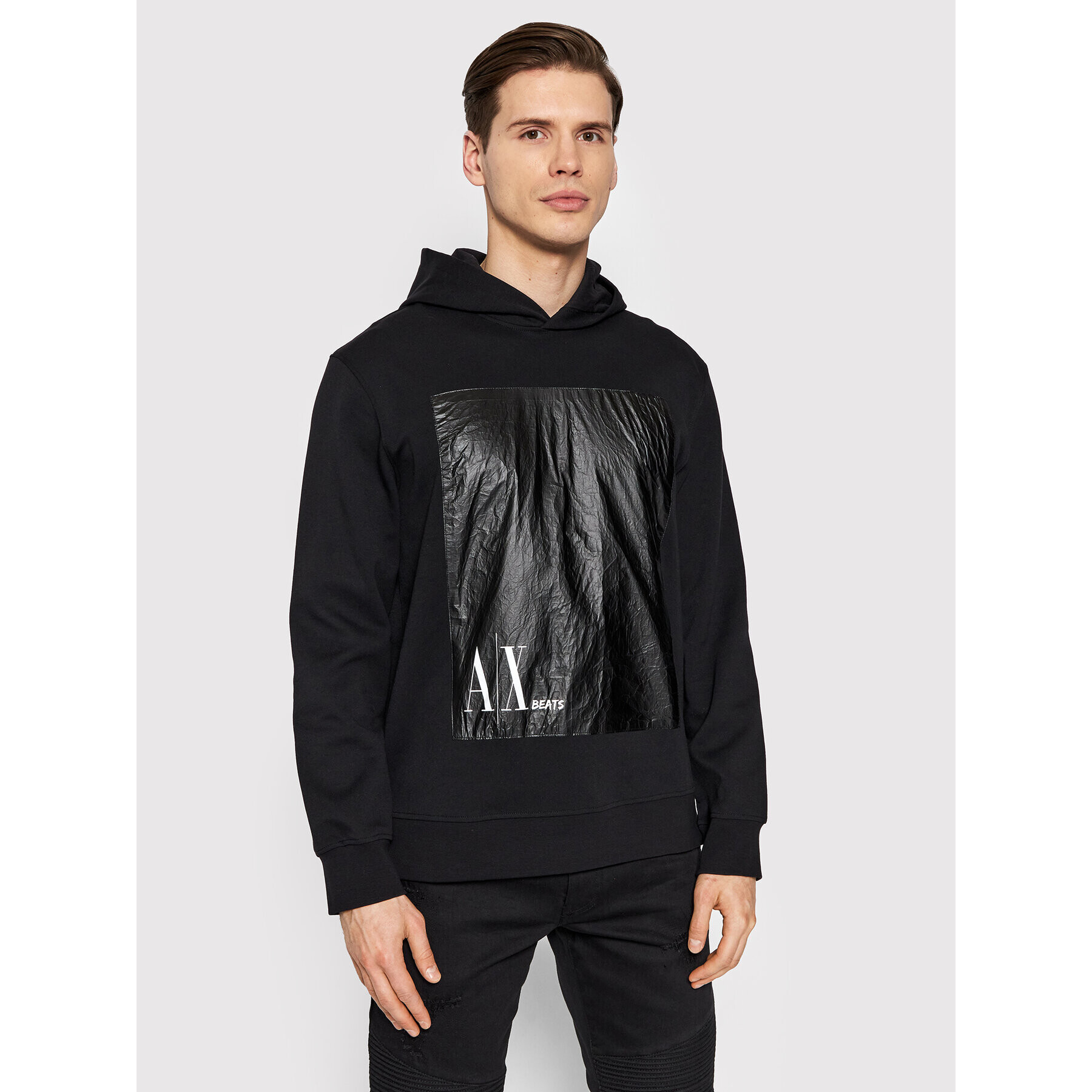 Armani Exchange Mikina 3LZMJE ZJYAZ 1200 Černá Regular Fit - Pepit.cz