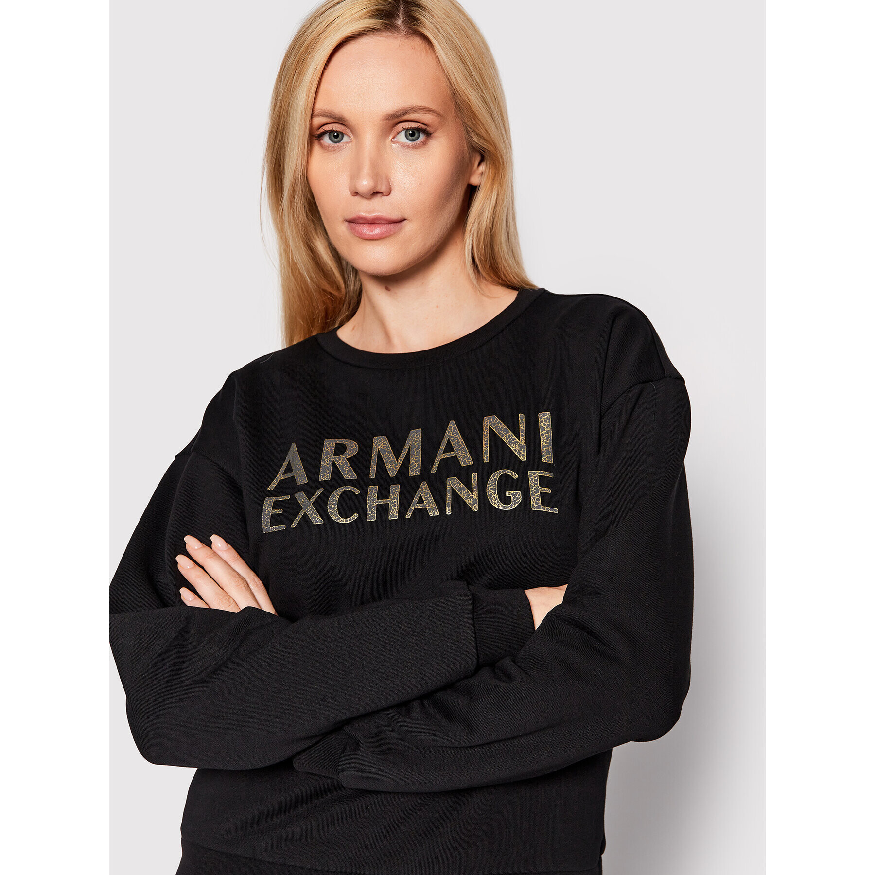 Armani Exchange Mikina 6LYM66 YJBSZ 1200 Černá Regular Fit - Pepit.cz