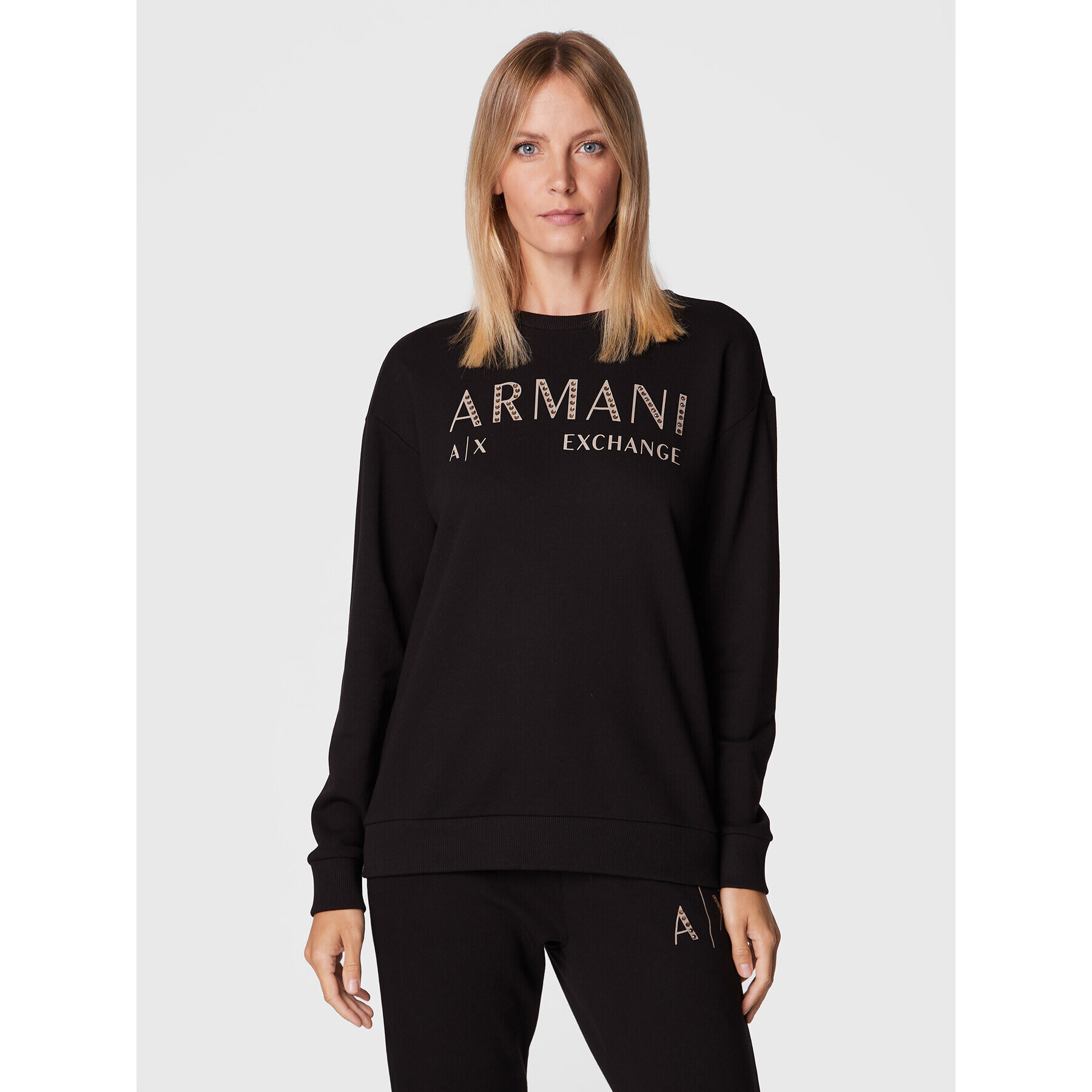 Armani Exchange Mikina 6LYM78 YJ5TZ 1200 Černá Regular Fit - Pepit.cz