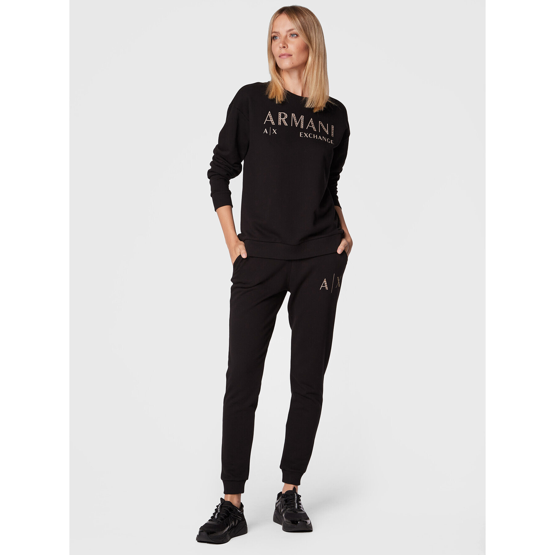 Armani Exchange Mikina 6LYM78 YJ5TZ 1200 Černá Regular Fit - Pepit.cz