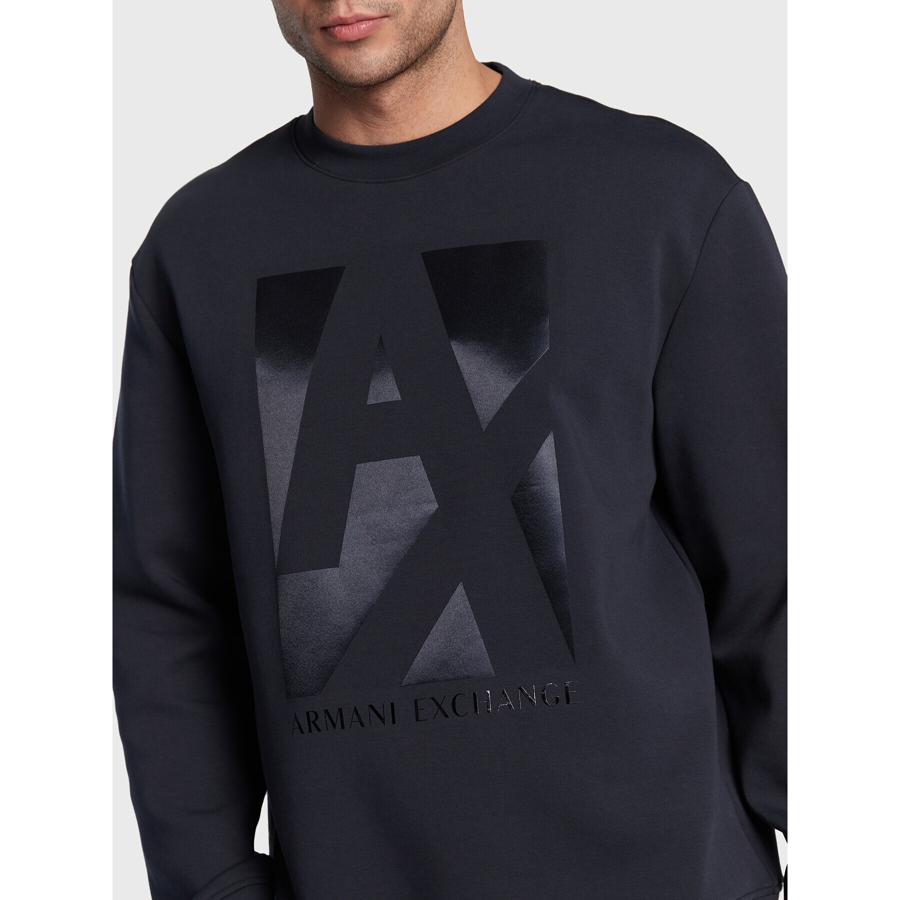 Armani Exchange Mikina 6LZMHB ZJXBZ 1510 Tmavomodrá Regular Fit - Pepit.cz