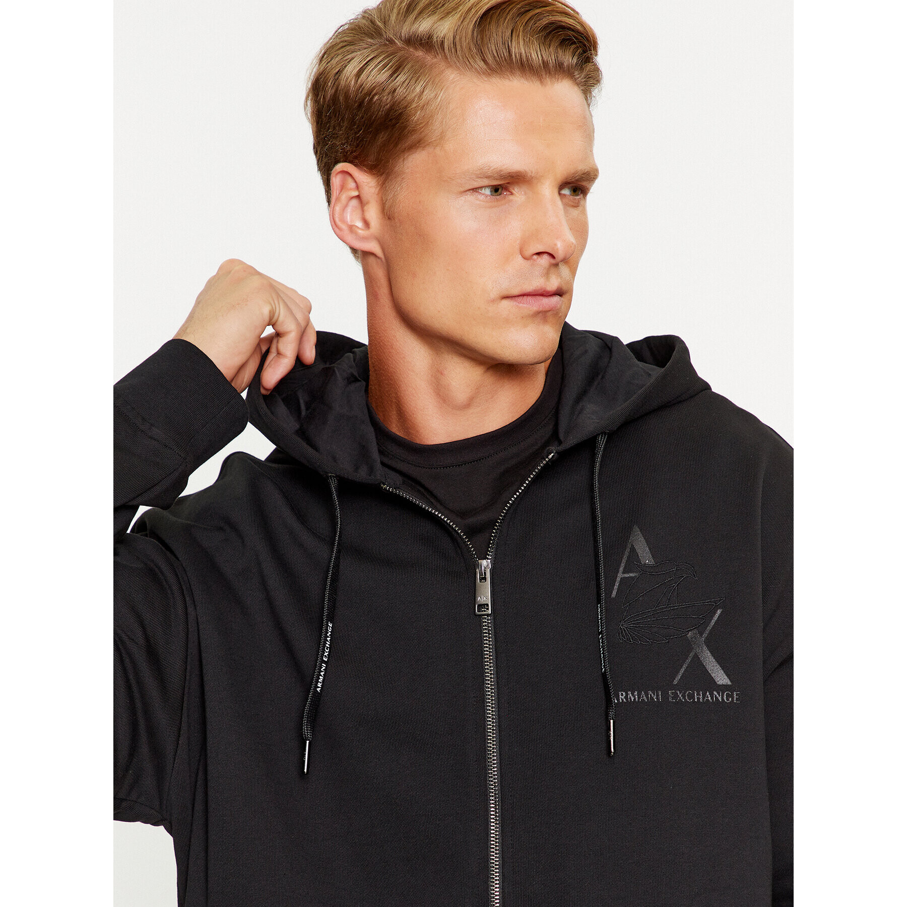 Armani Exchange Mikina 6RZMAL ZJ9KZ 1200 Černá Regular Fit - Pepit.cz