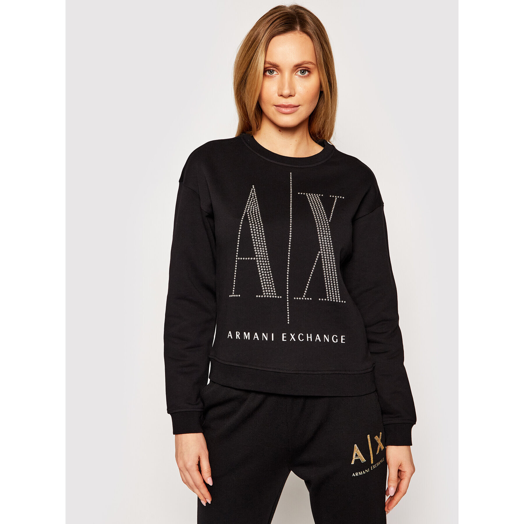 Armani Exchange Mikina 8NYM01 YJ68Z 1200 Černá Regular Fit - Pepit.cz