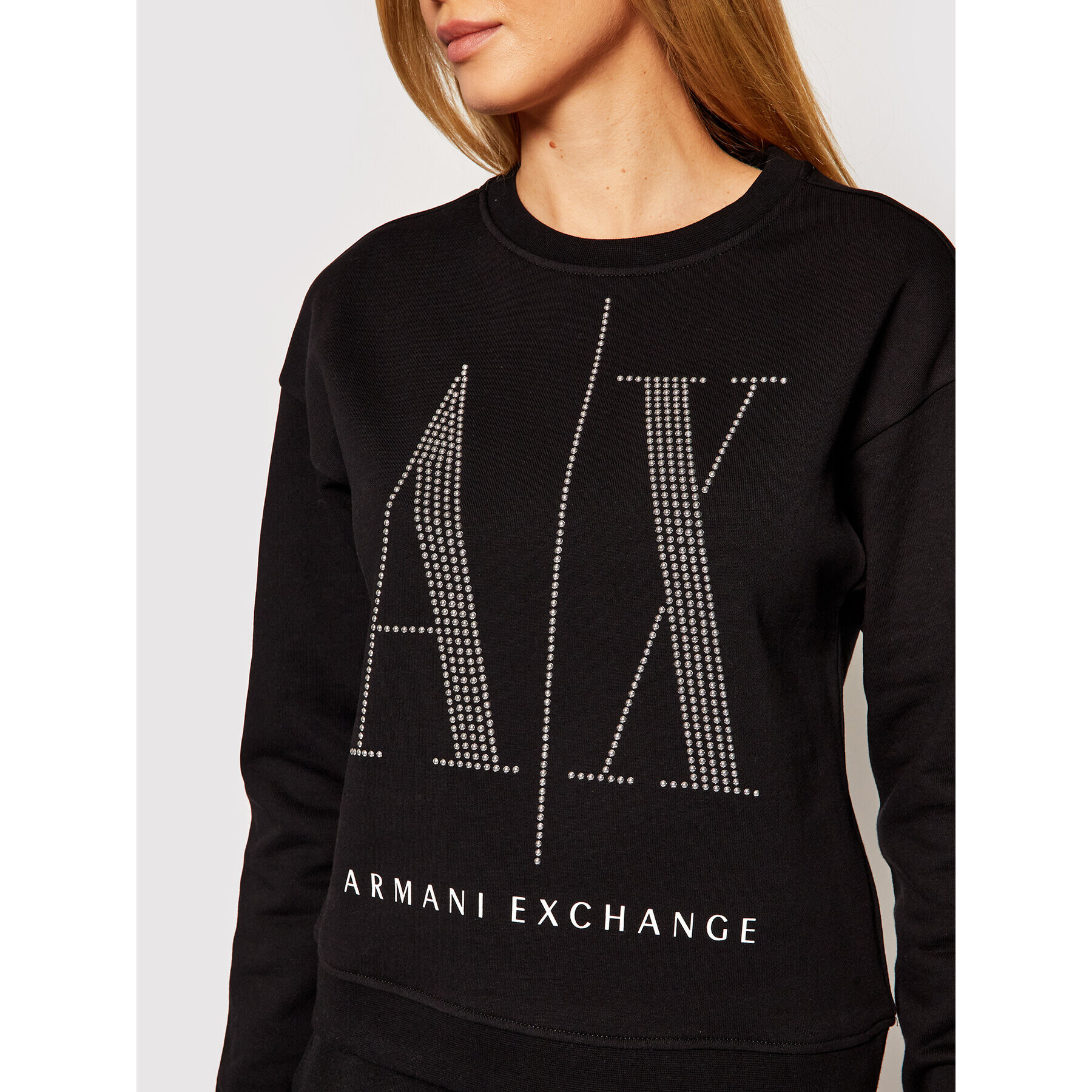 Armani Exchange Mikina 8NYM01 YJ68Z 1200 Černá Regular Fit - Pepit.cz