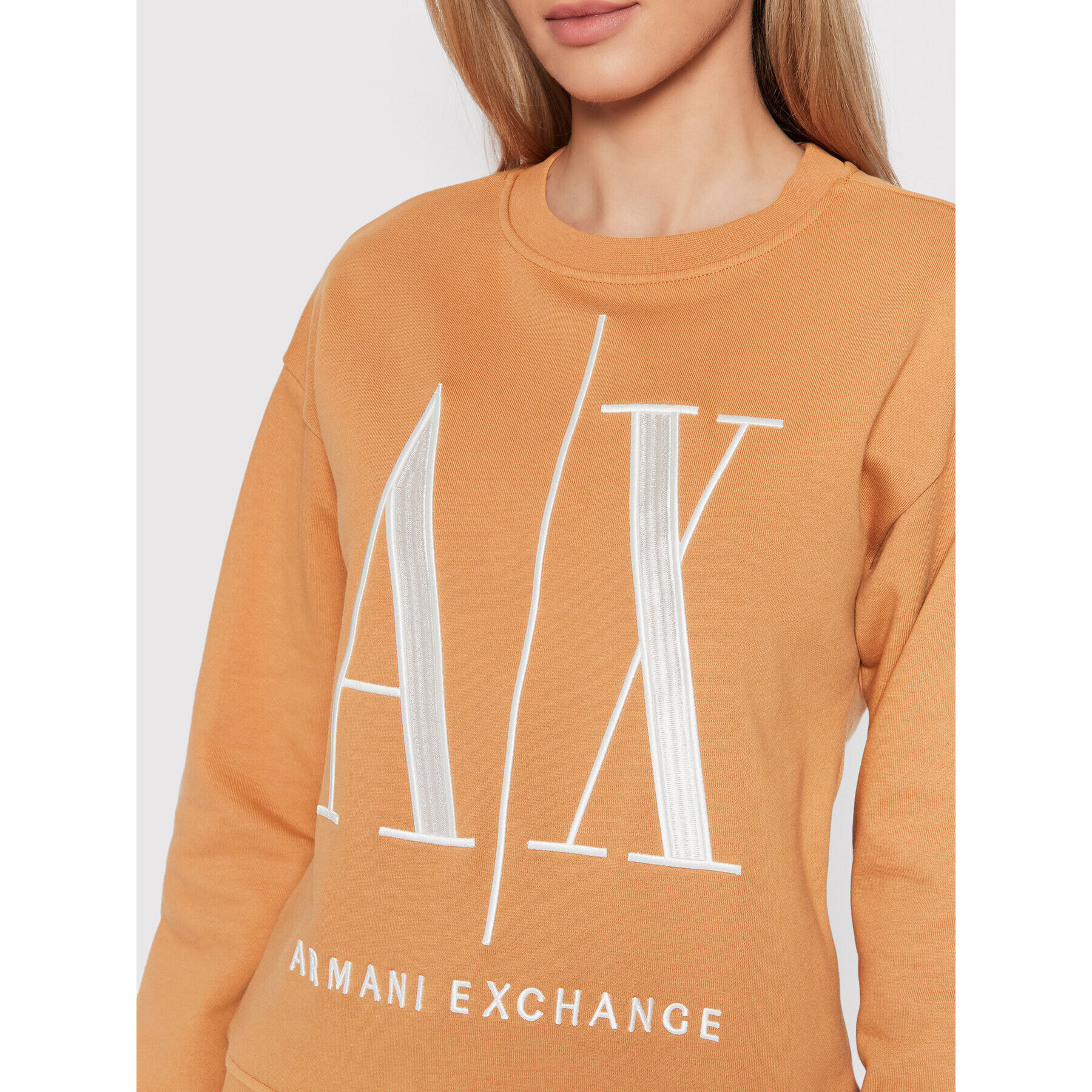 Armani Exchange Mikina 8NYM02 YJ68Z 1764 Hnědá Regular Fit - Pepit.cz