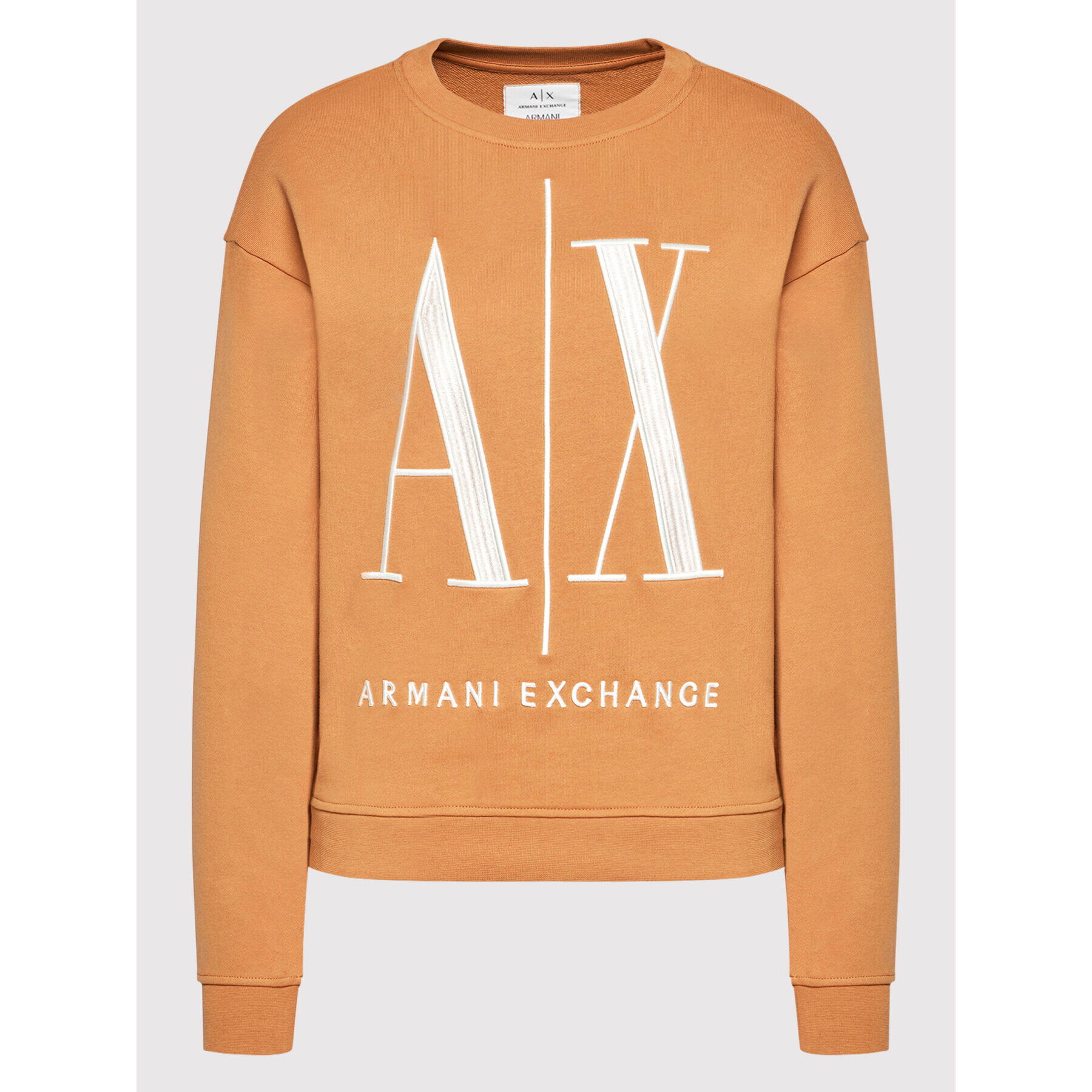 Armani Exchange Mikina 8NYM02 YJ68Z 1764 Hnědá Regular Fit - Pepit.cz