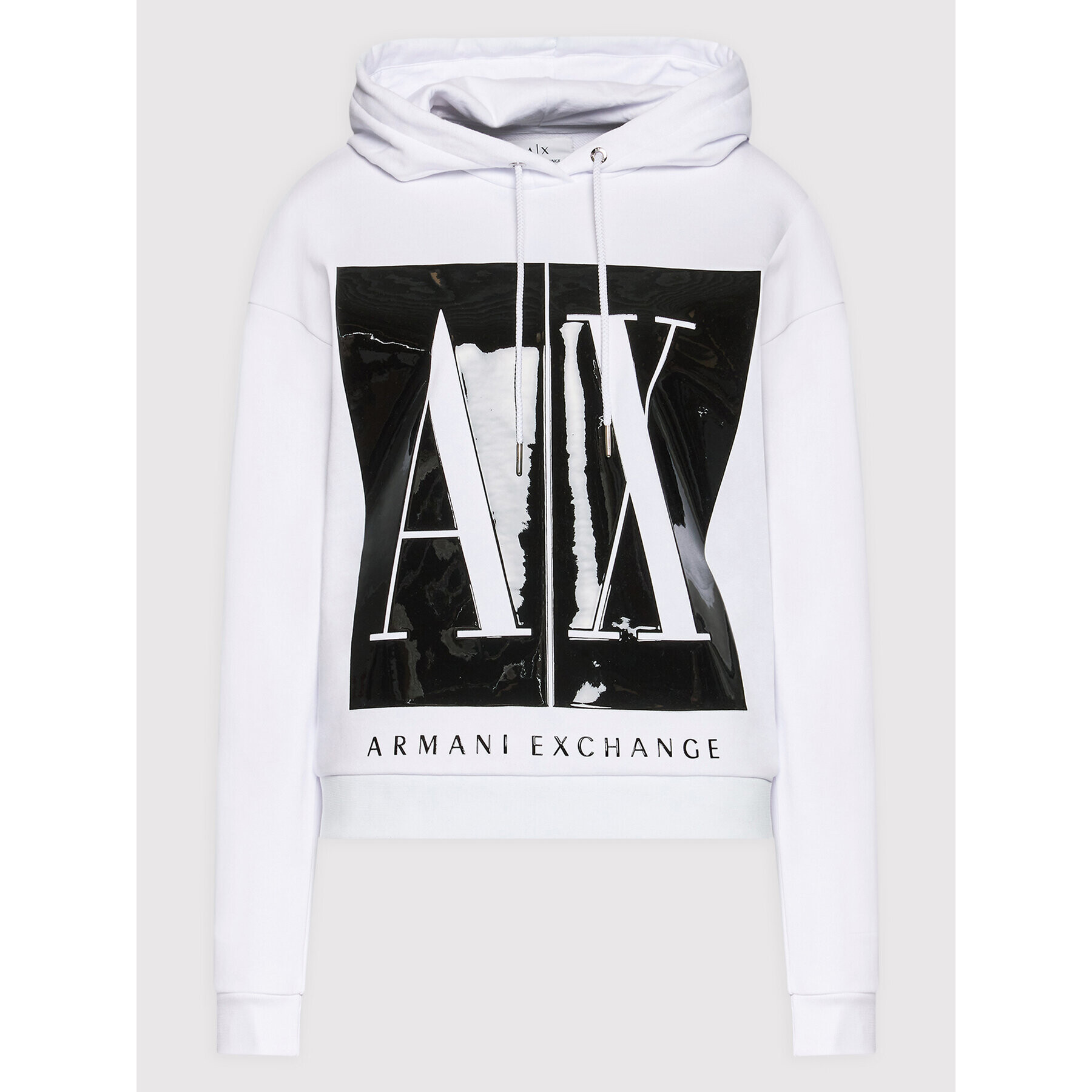 Armani Exchange Mikina 8NYM14 YJ68Z 1000 Bílá Regular Fit - Pepit.cz