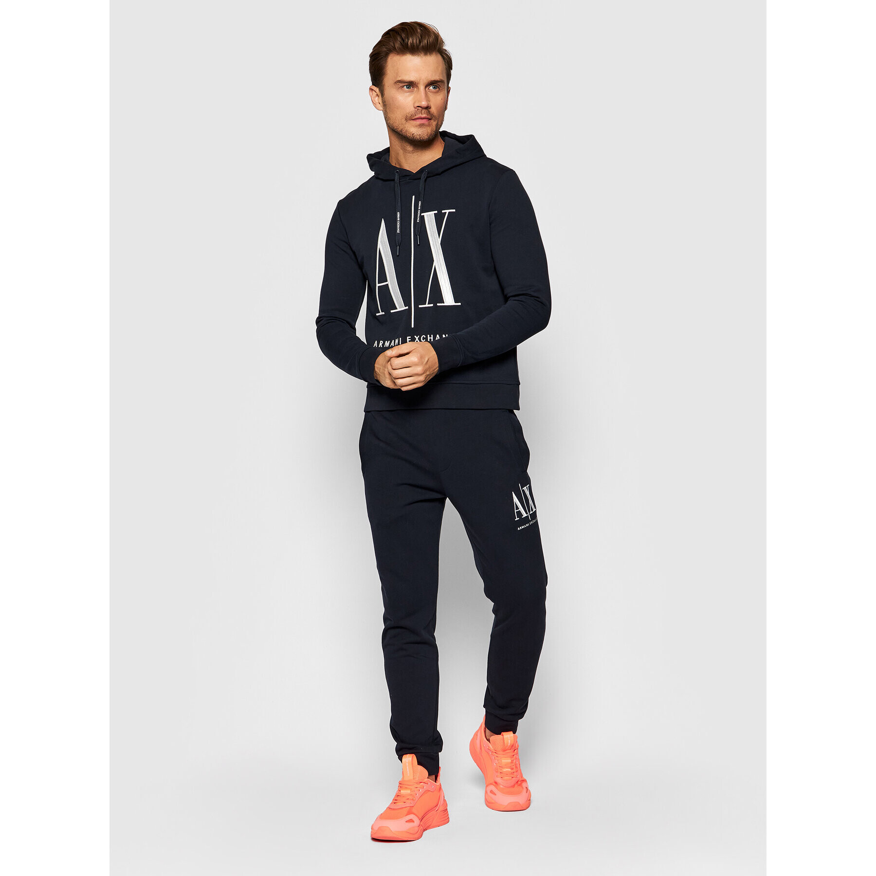 Armani Exchange Mikina 8NZMPC ZJ1ZZ 1510 Tmavomodrá Regular Fit - Pepit.cz