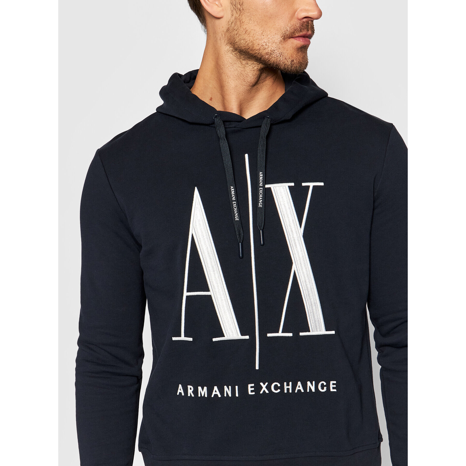 Armani Exchange Mikina 8NZMPC ZJ1ZZ 1510 Tmavomodrá Regular Fit - Pepit.cz