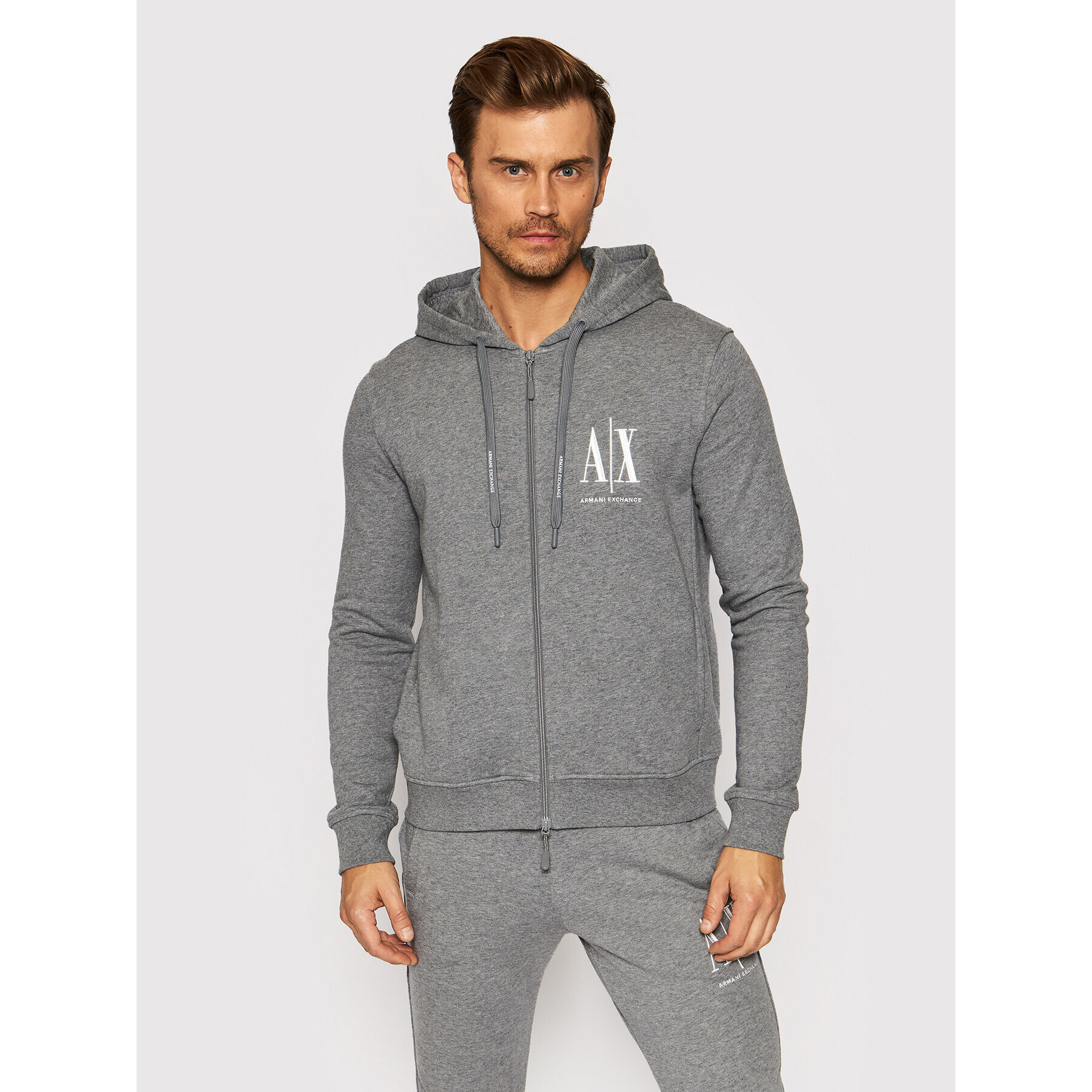 Armani Exchange Mikina 8NZMPP ZJ1ZZ 3930 Šedá Regular Fit - Pepit.cz