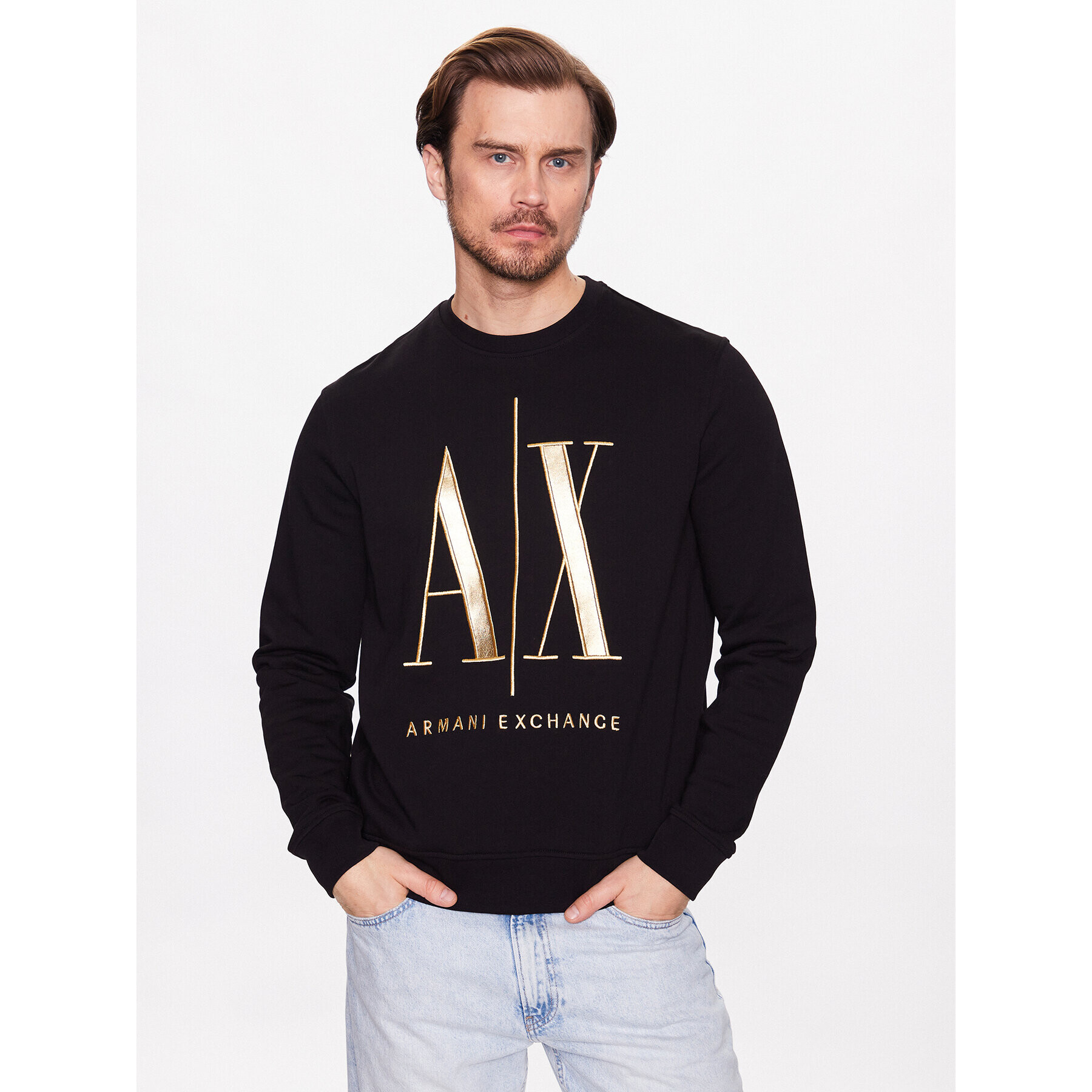 Armani Exchange Mikina 8NZMPQ ZJ1ZZ 1200 Černá Regular Fit - Pepit.cz