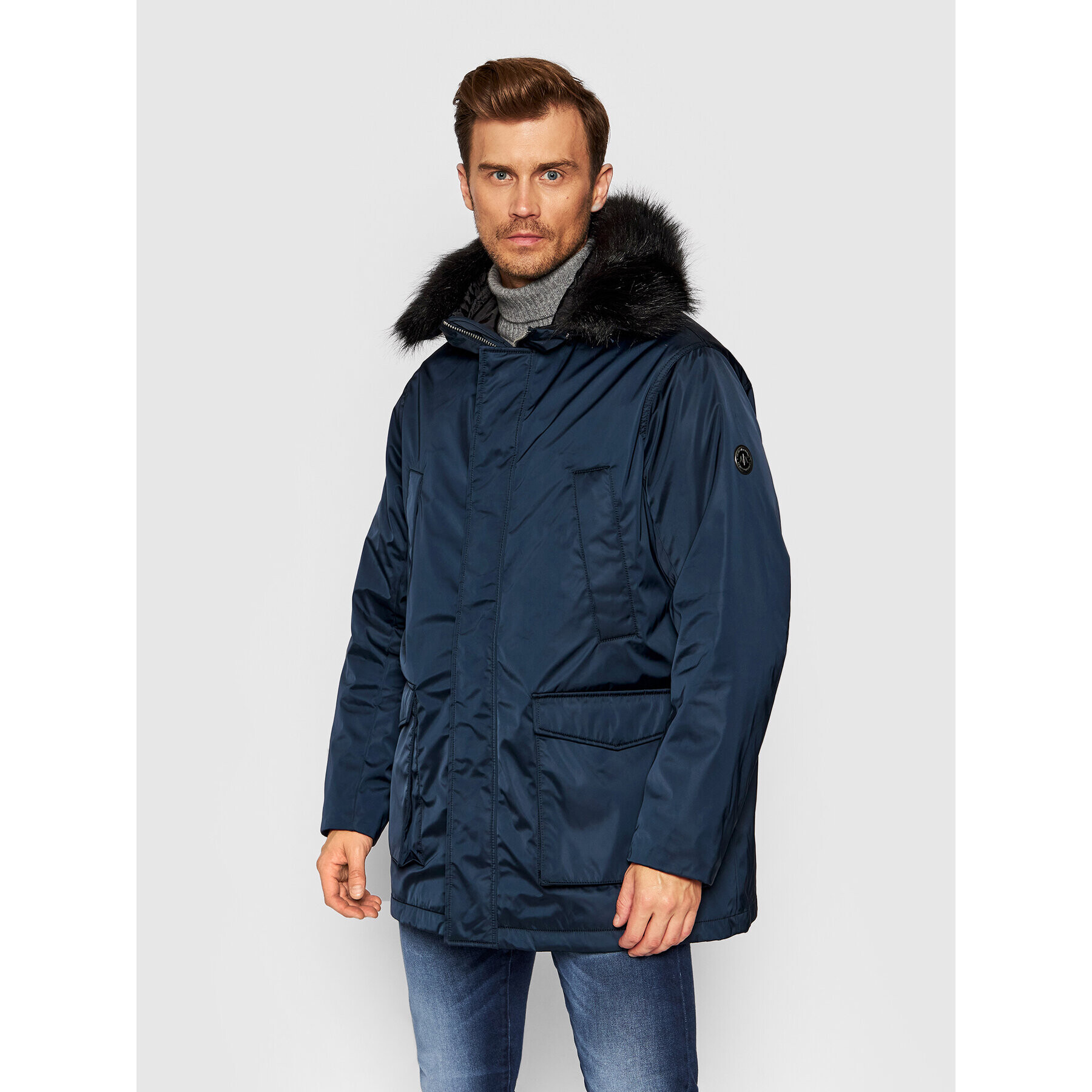 Armani Exchange Parka 6KZK36 ZNIVZ 1510 Tmavomodrá Regular Fit - Pepit.cz