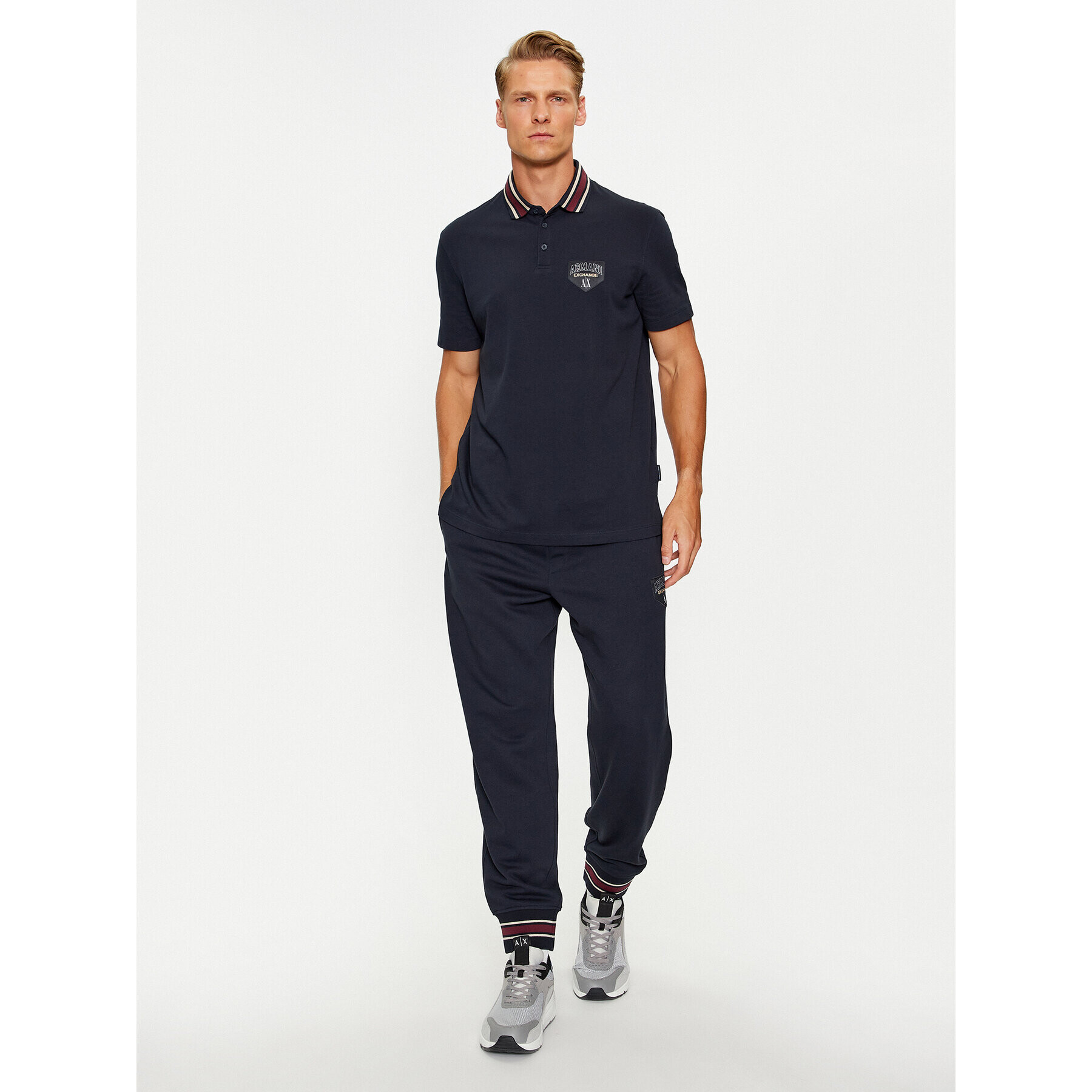 Armani Exchange Polokošile 6RZFJF ZJYCZ 1510 Tmavomodrá Regular Fit - Pepit.cz