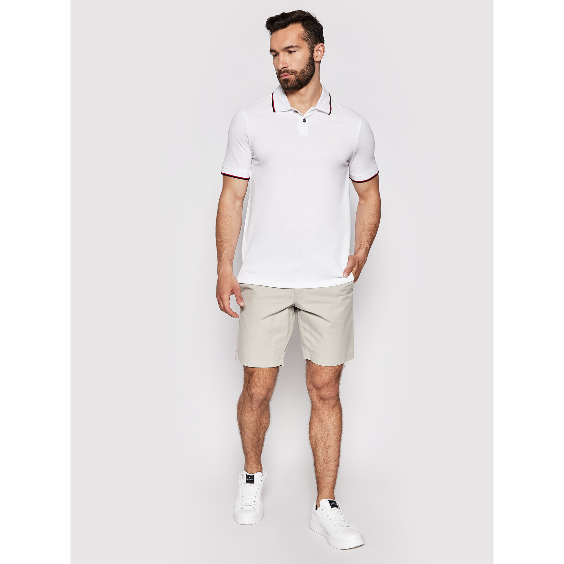 Armani Exchange Polokošile 8NZF75 Z8M5Z 1100 Bílá Regular Fit - Pepit.cz