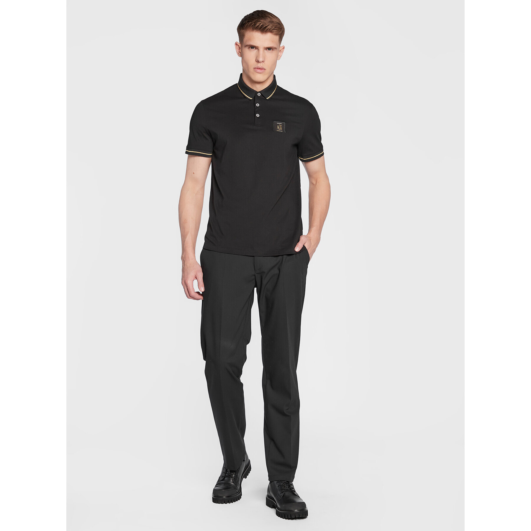 Armani Exchange Polokošile 8NZFPQ ZJH4Z 1200 Černá Regular Fit - Pepit.cz