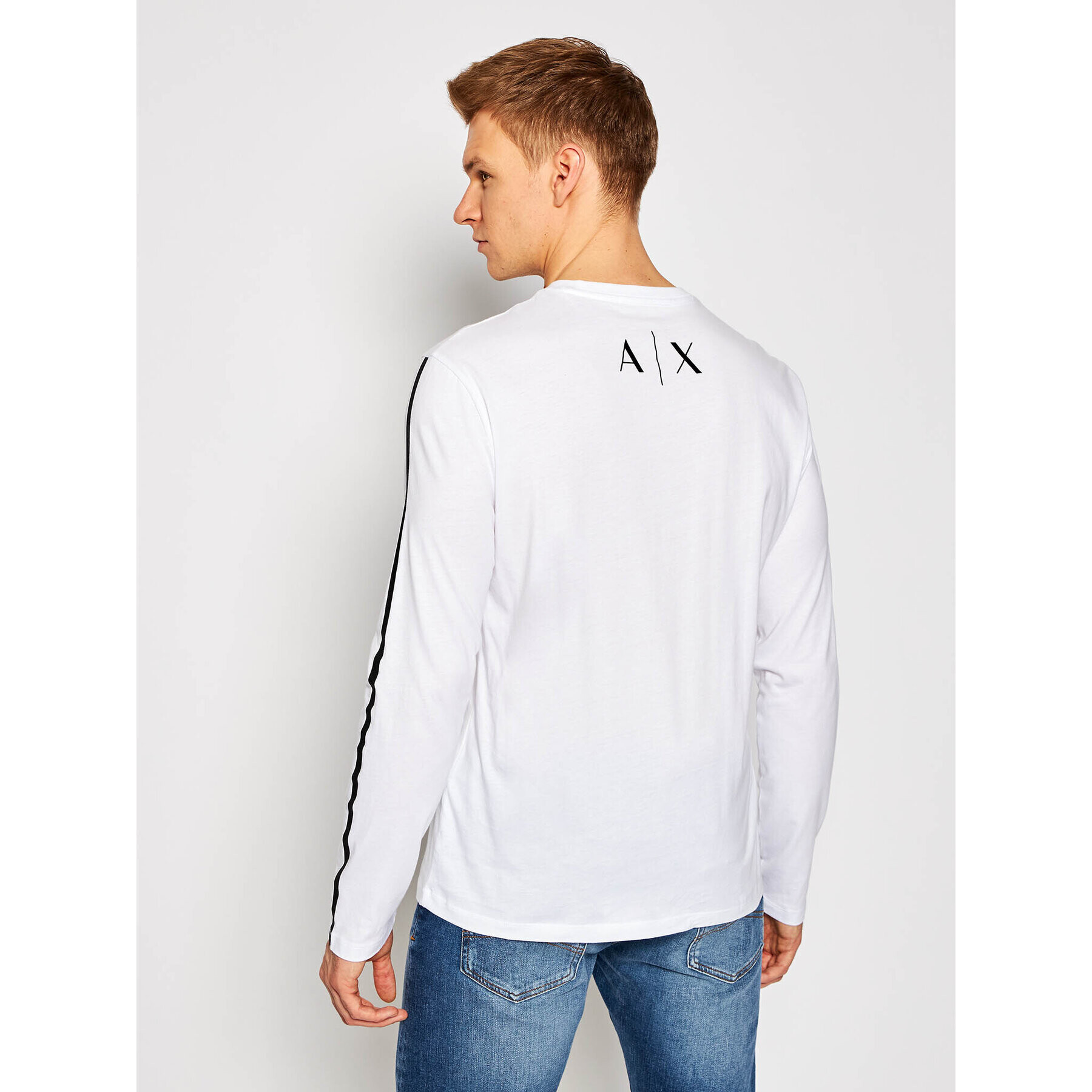 Armani Exchange S dlouhým rukávem 3KZTFE ZJH4Z 1100 Bílá Regular Fit - Pepit.cz