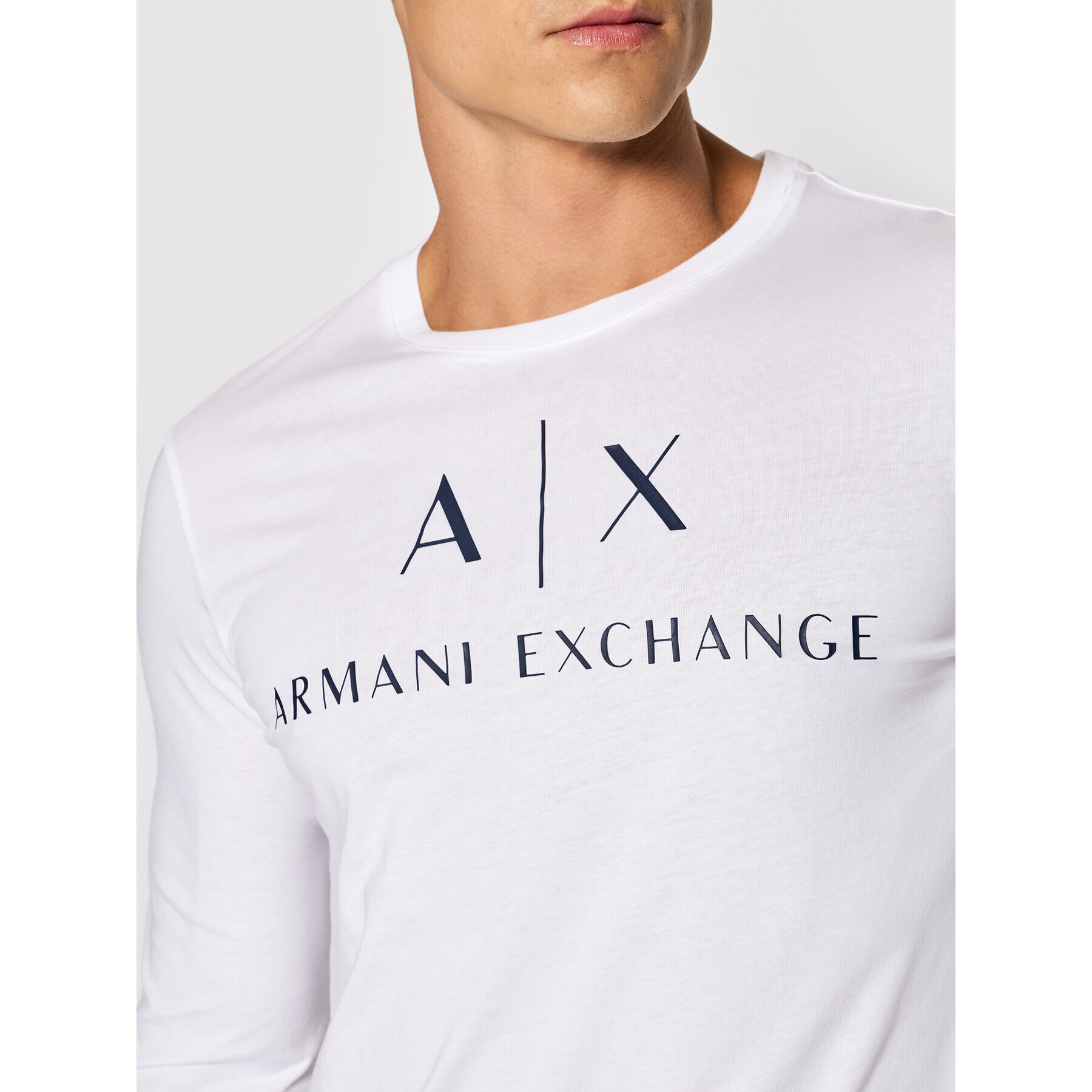 Armani Exchange S dlouhým rukávem 8NZTCH Z8H4Z 1100 Bílá Slim Fit - Pepit.cz