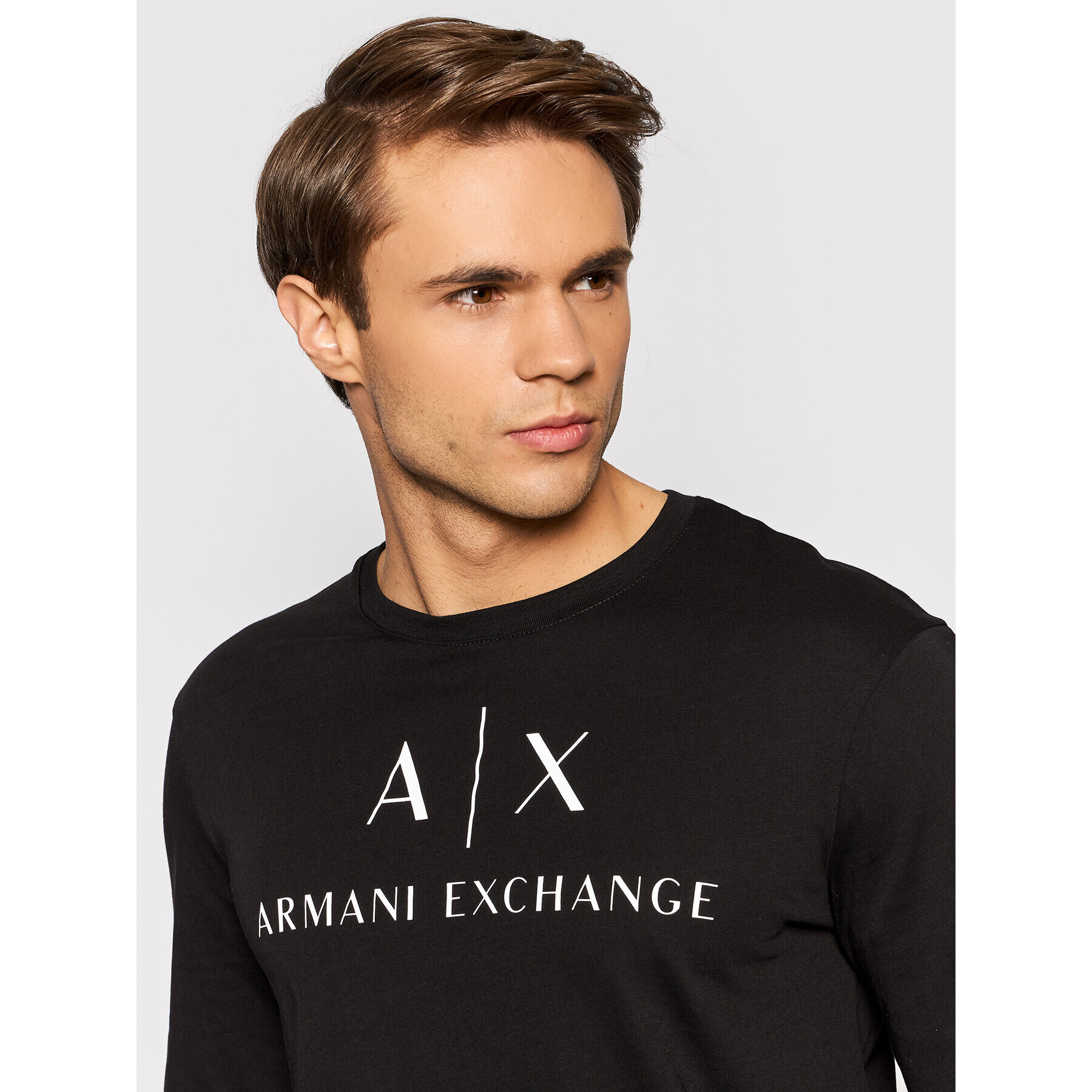 Armani Exchange S dlouhým rukávem 8NZTCH Z8H4Z 1200 Černá Slim Fit - Pepit.cz