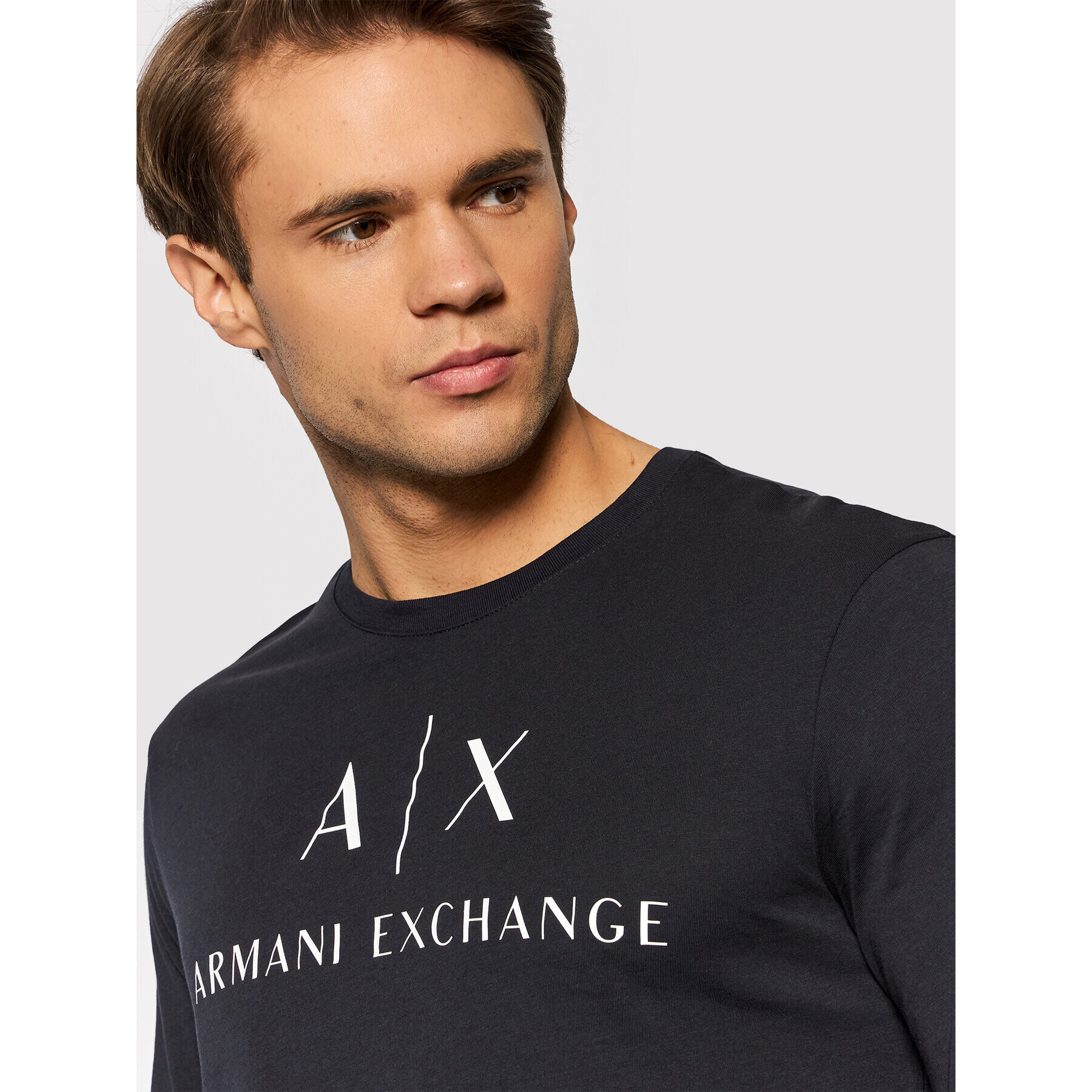 Armani Exchange S dlouhým rukávem 8NZTCH Z8H4Z 1510 Tmavomodrá Slim Fit - Pepit.cz