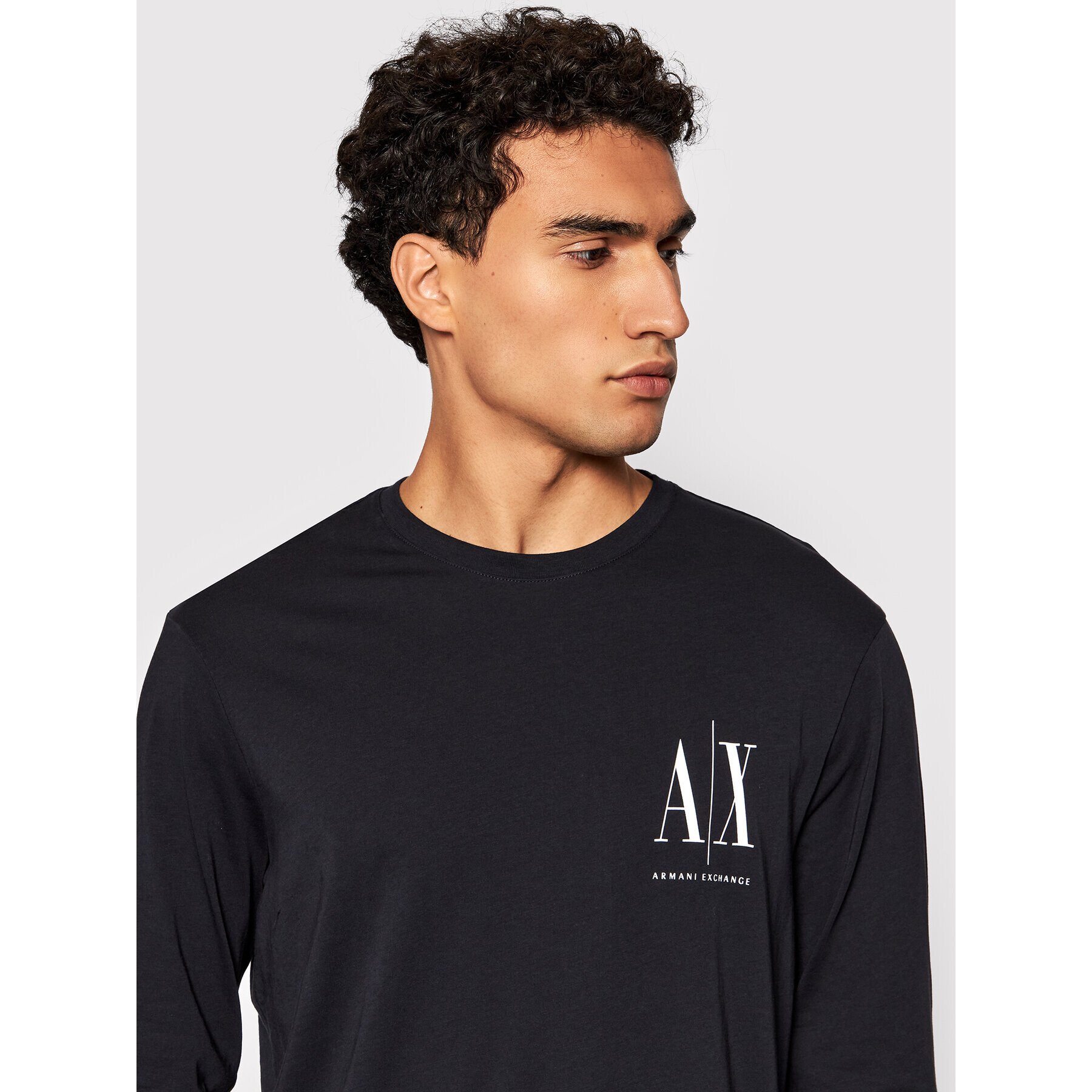 Armani Exchange S dlouhým rukávem 8NZTPL ZJH4Z 1510 Tmavomodrá Regular Fit - Pepit.cz