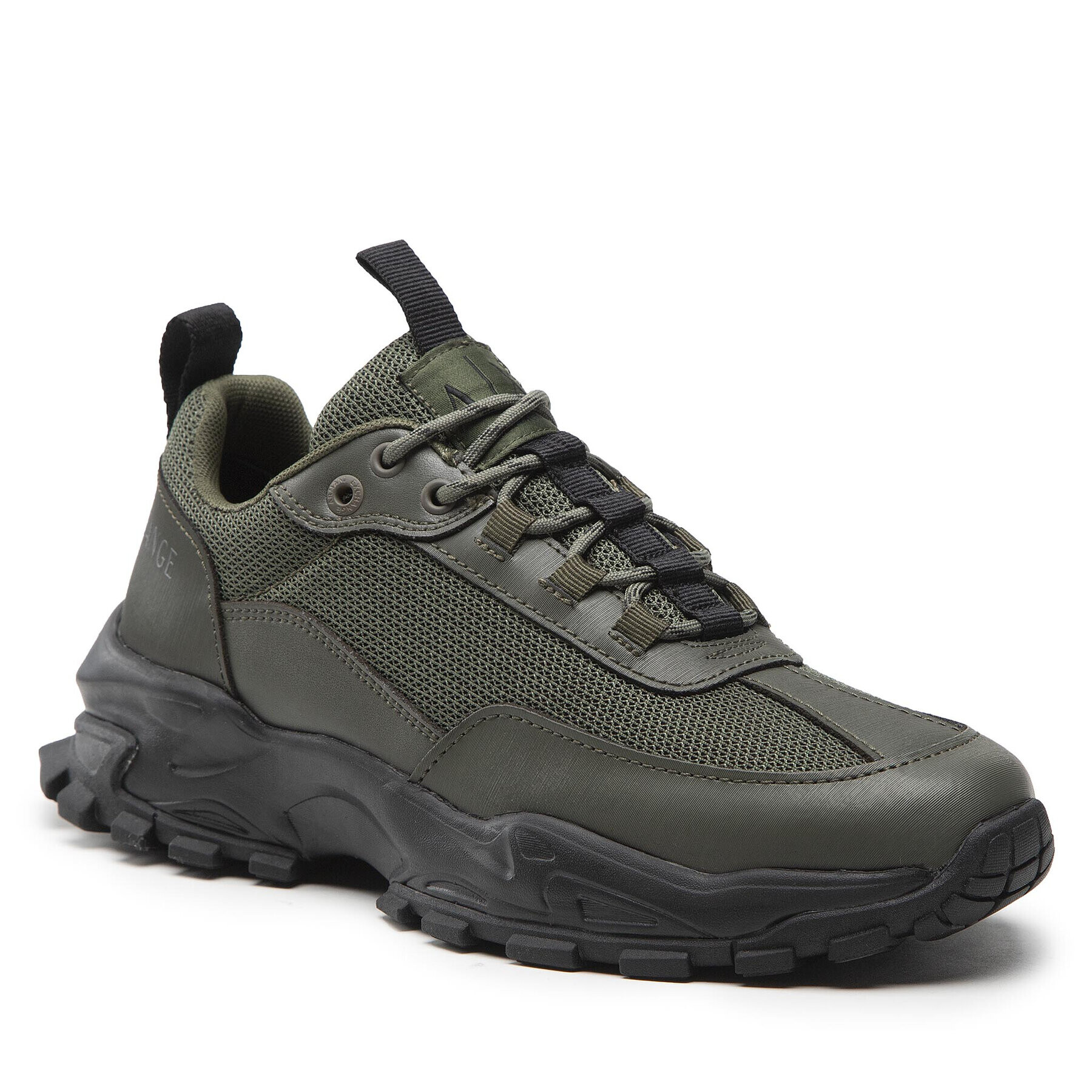 Armani Exchange Sneakersy XUX137 XV563 Khaki - Pepit.cz