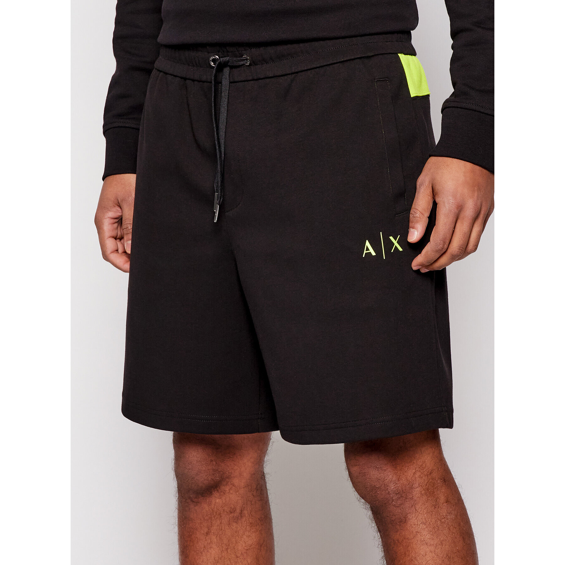 Armani Exchange Sportovní kraťasy 3KZSFN ZJ8FZ 4224 Černá Regular Fit - Pepit.cz