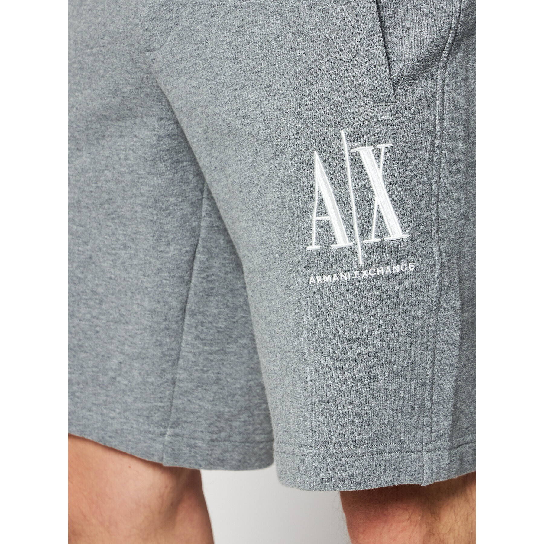 Armani Exchange Sportovní kraťasy 8NZSPA ZJ1ZZ 3930 Šedá Regular Fit - Pepit.cz