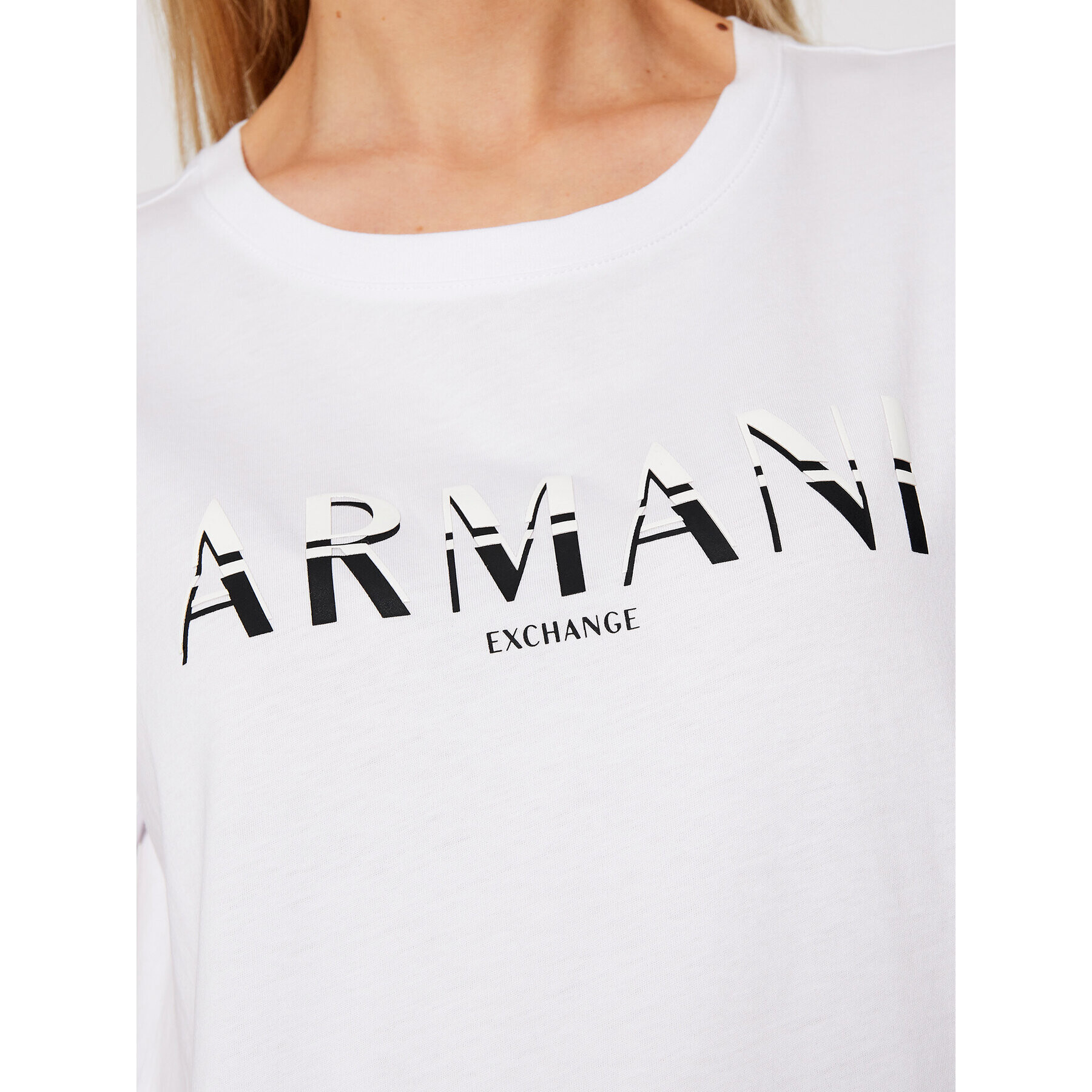 Armani Exchange T-Shirt 3KYTGD YJG3Z 1000 Bílá Regular Fit - Pepit.cz