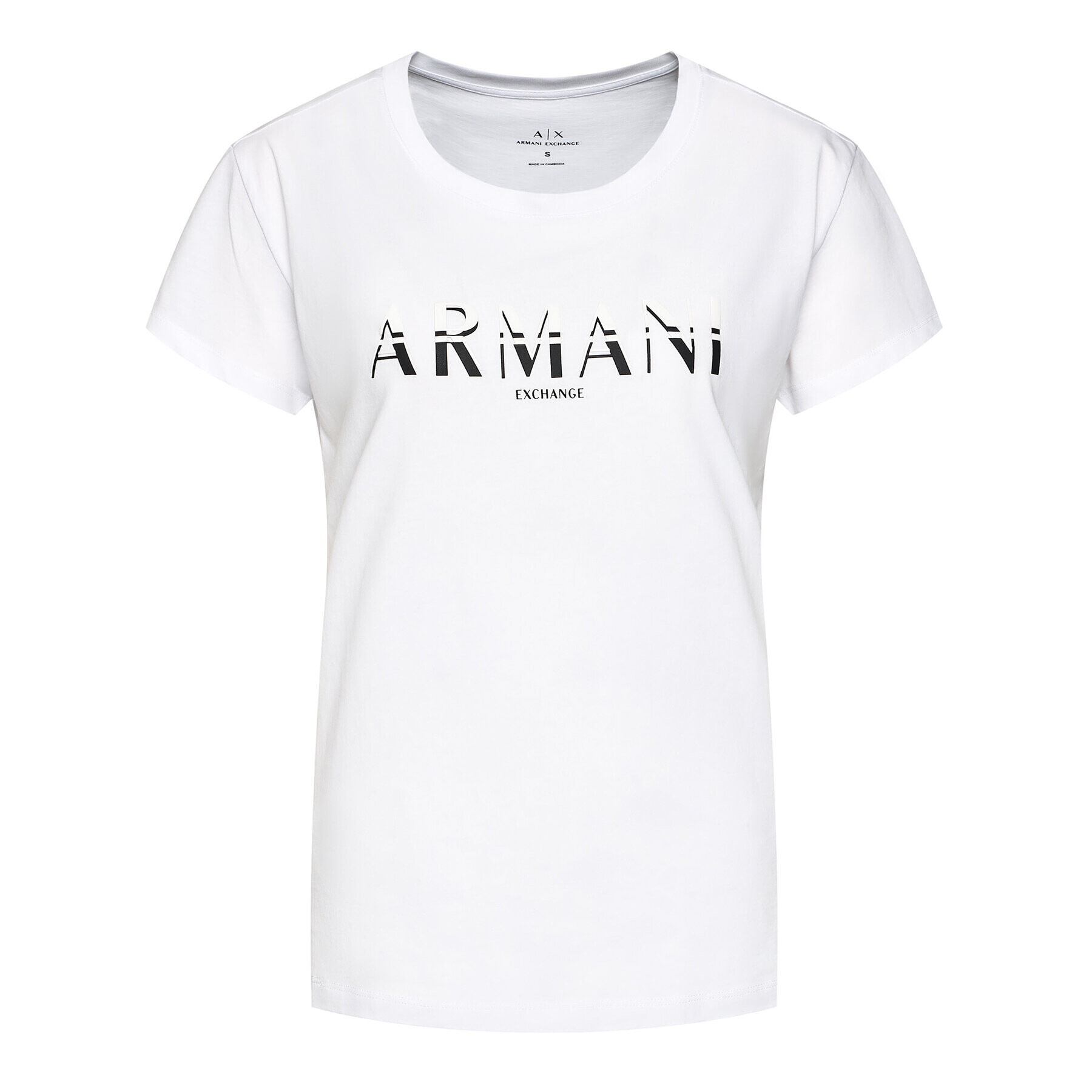 Armani Exchange T-Shirt 3KYTGD YJG3Z 1000 Bílá Regular Fit - Pepit.cz