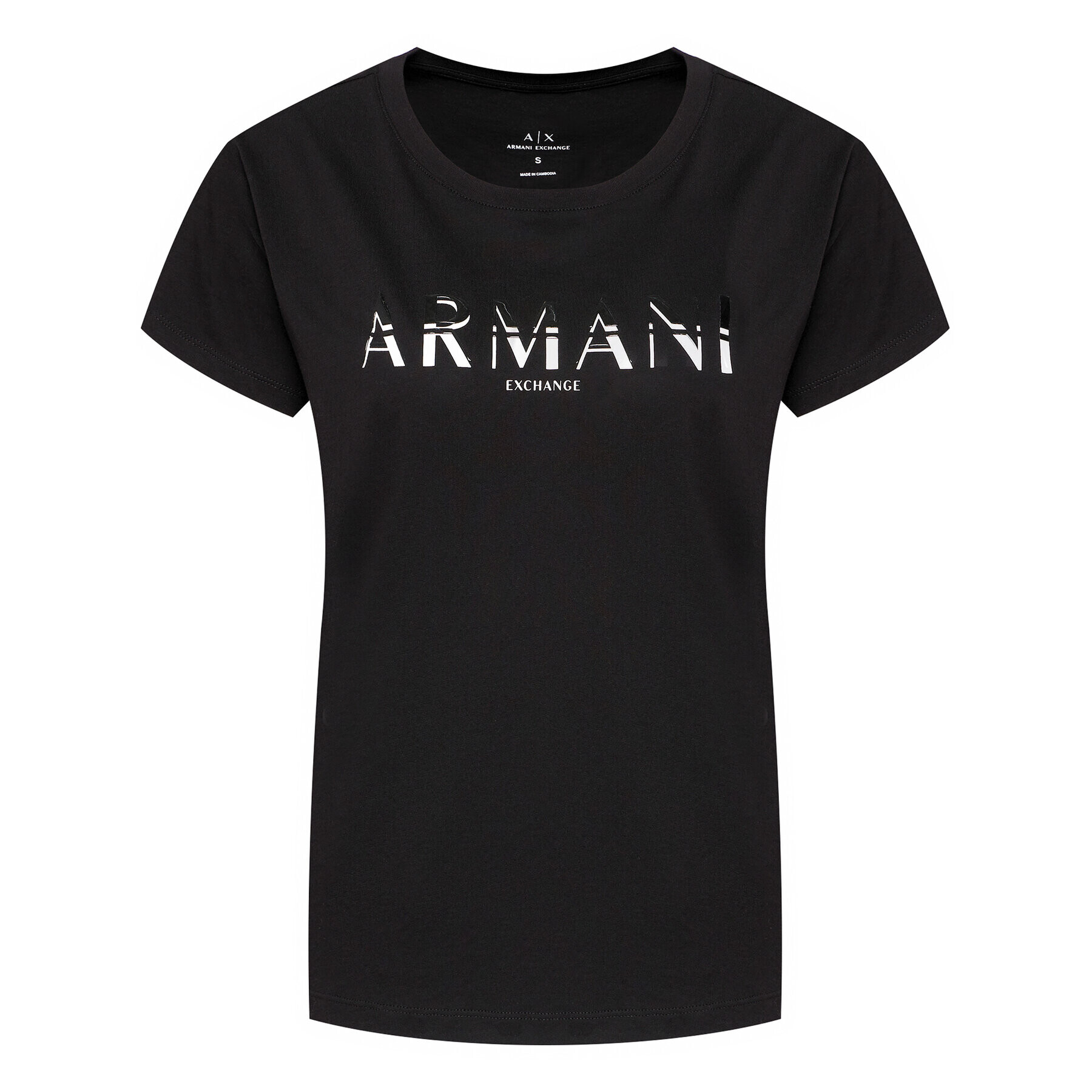 Armani Exchange T-Shirt 3KYTGD YJG3Z 1200 Černá Regular Fit - Pepit.cz